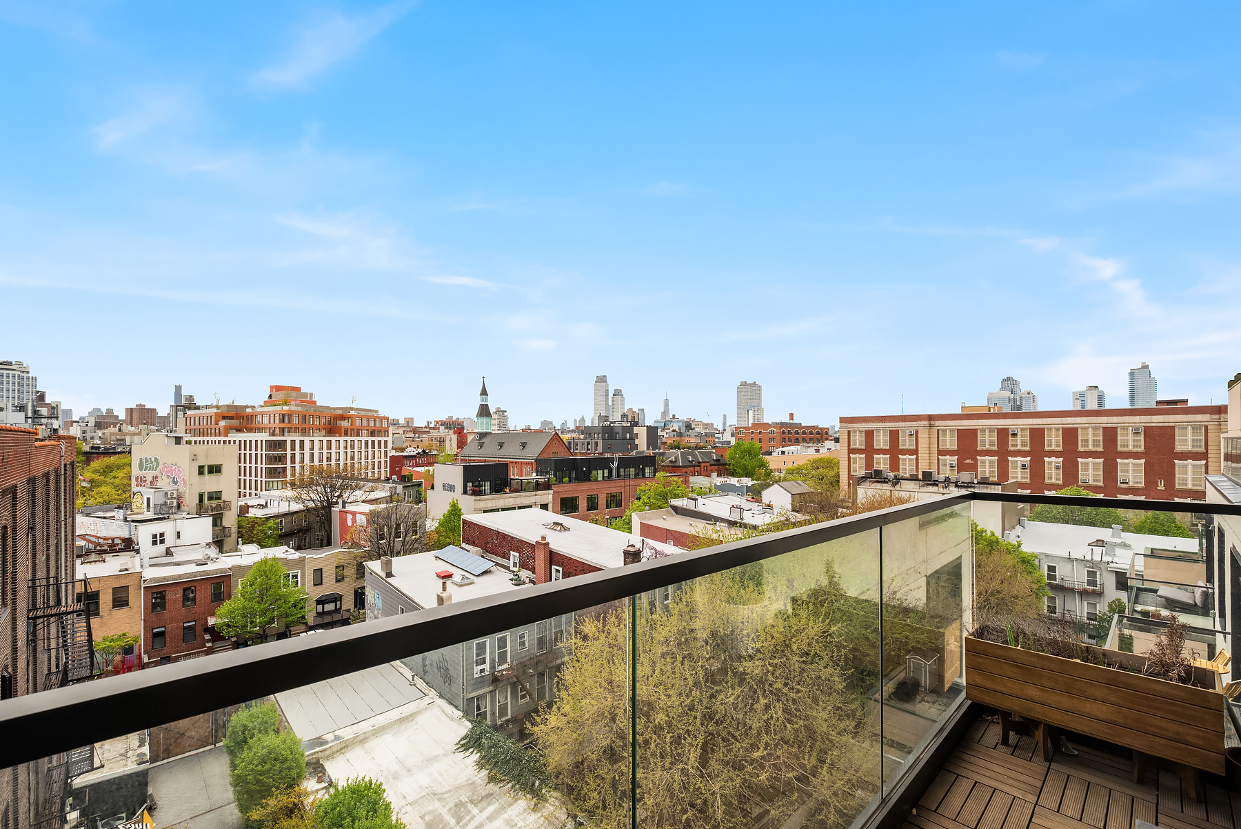 308 North 7th Street, Unit 7E Brooklyn, NY 11211 - Photo 3 of 13 a view of a balcony with city