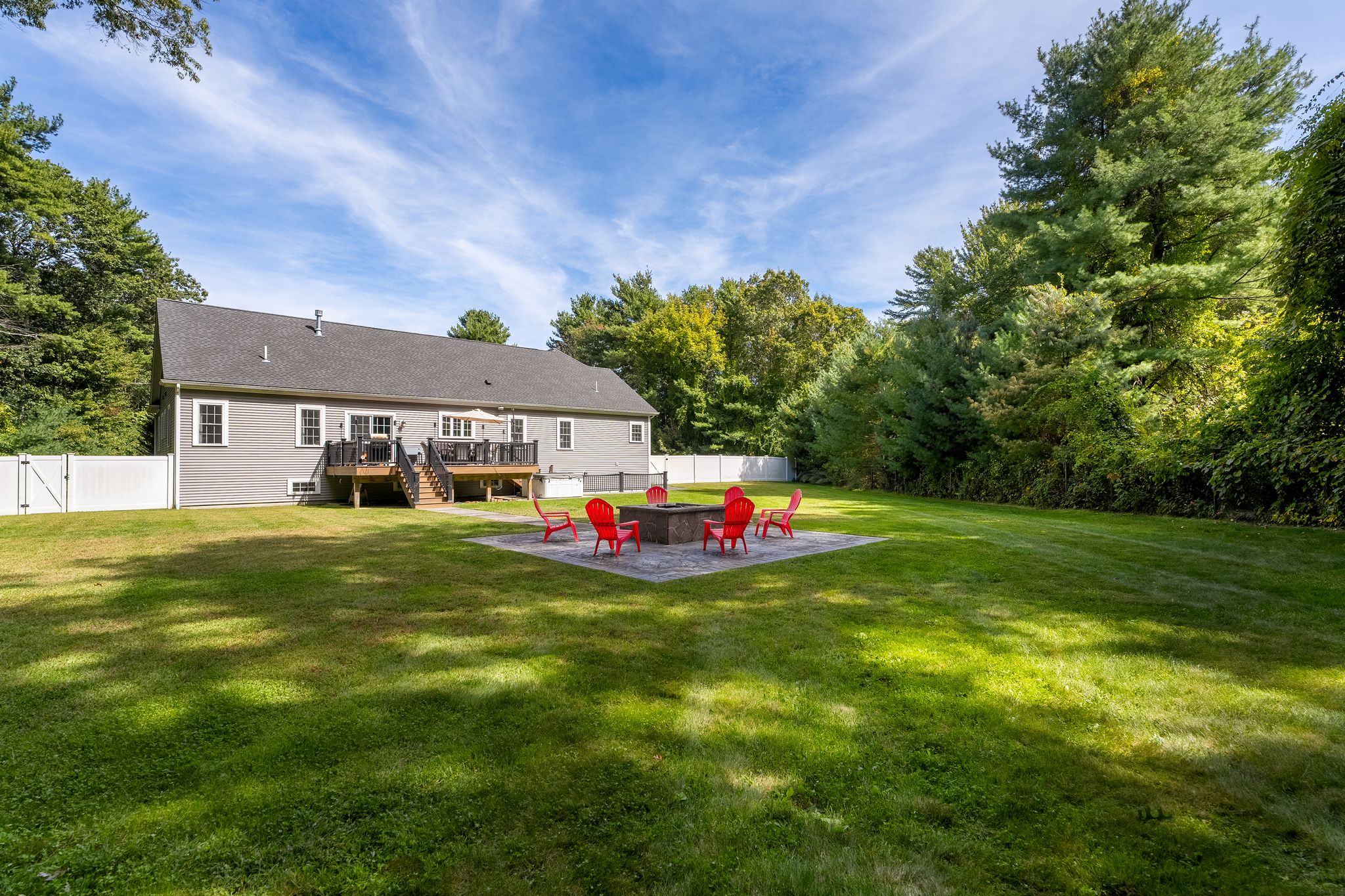 491 Pine Street Bridgewater, MA 02324 - Photo 13 of 18 a front view of house with yard and trees in the background