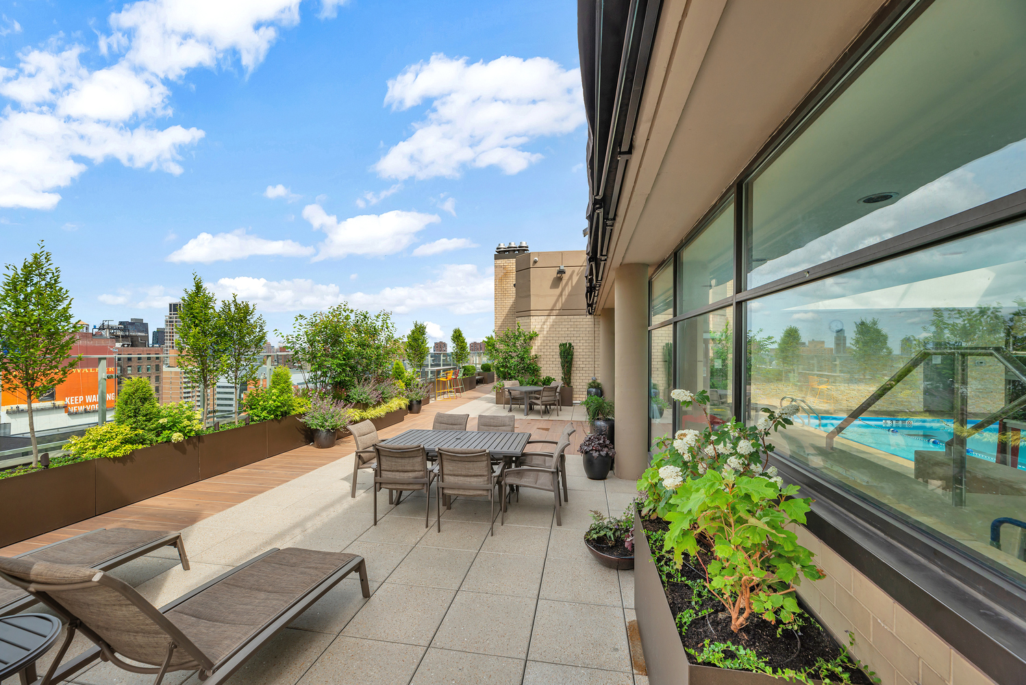 280 Park Avenue South, Unit 5L Manhattan, NY 10010 - Photo 12 of 17 a view of a patio with a table and chairs