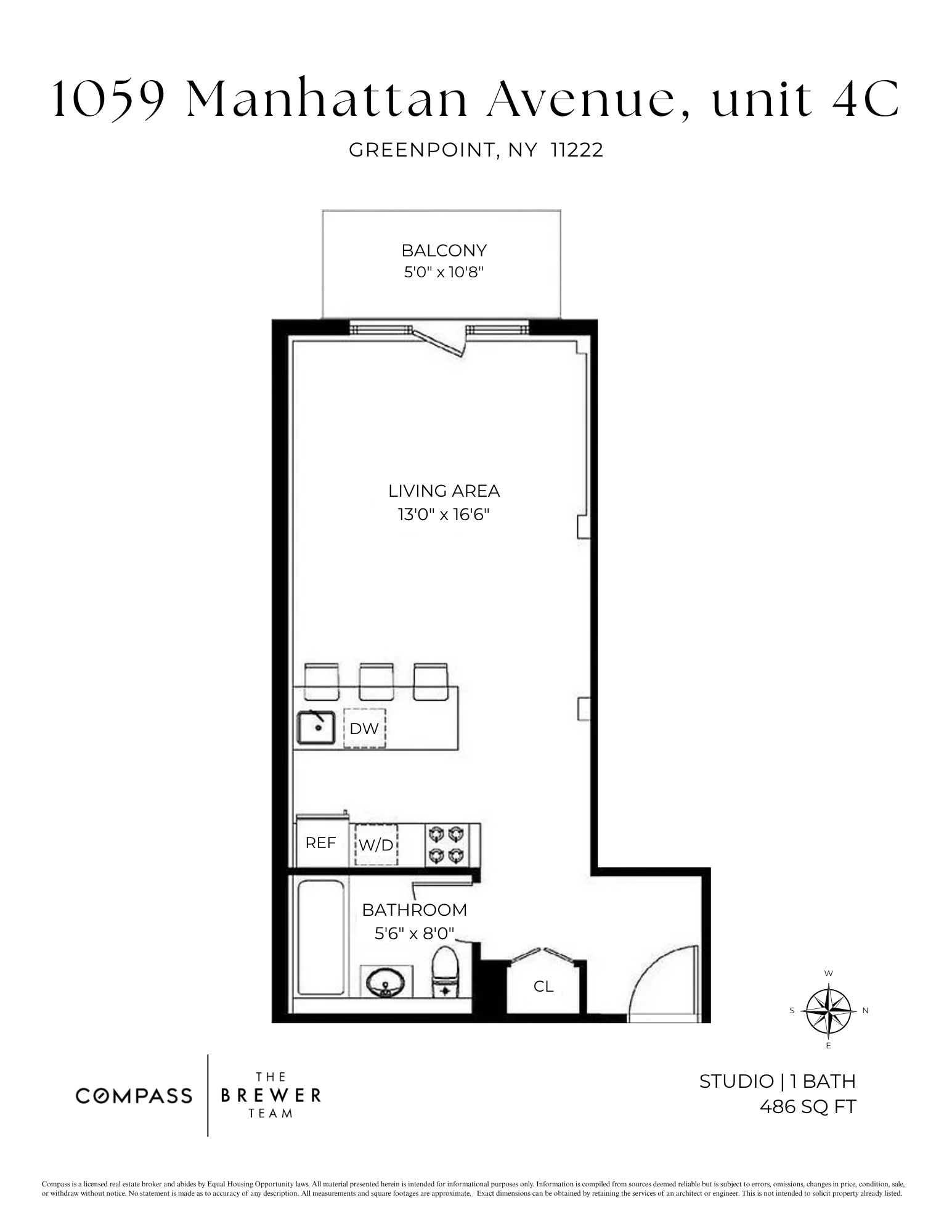 1059 Manhattan Avenue, Unit 4C Brooklyn, NY 11222 - Photo 13 of 14 Gallery Image 13
