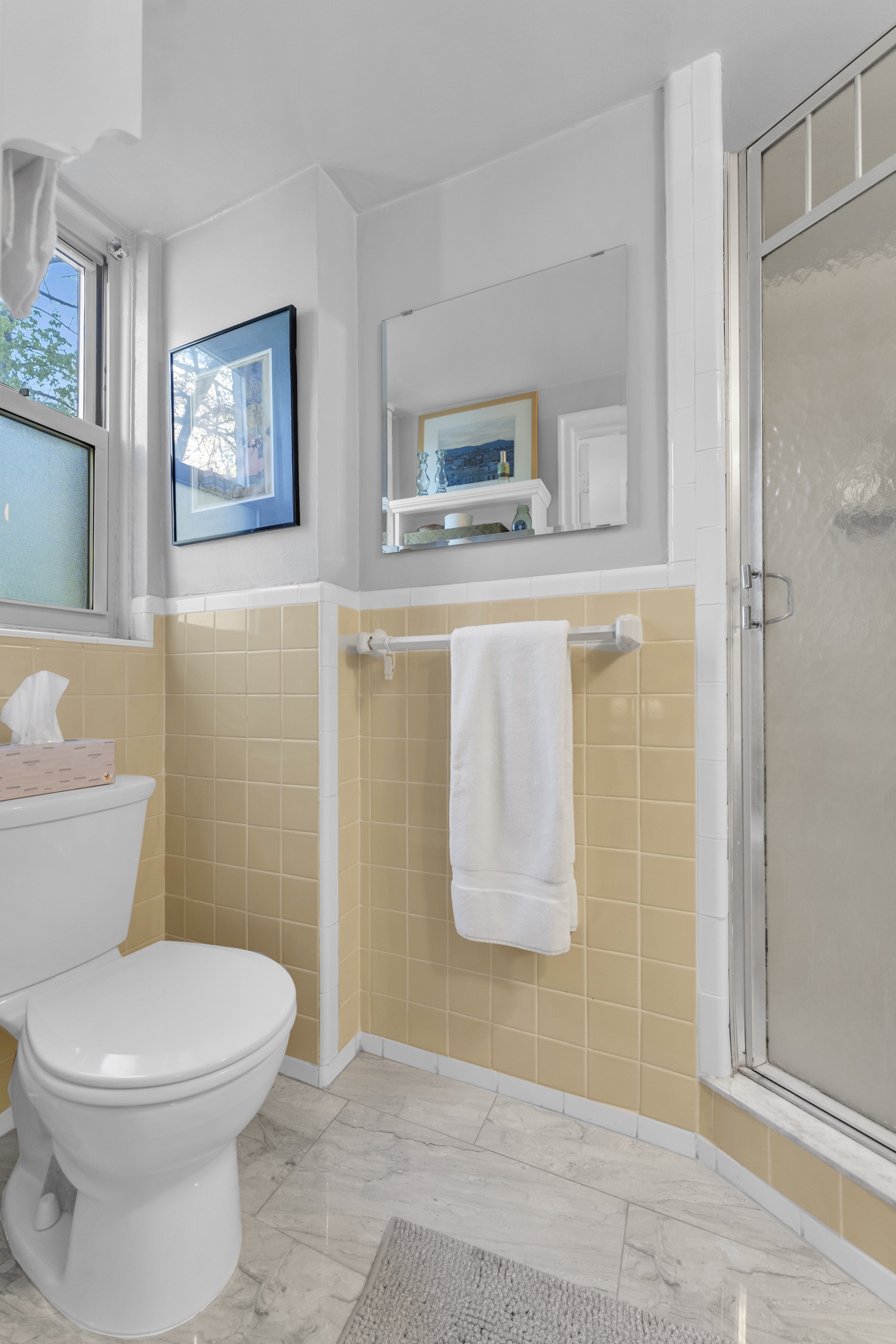 4555 Henry Hudson Parkway West, Unit A310 Bronx, NY 10471 - Photo 14 of 16 a bathroom with a toilet and a shower