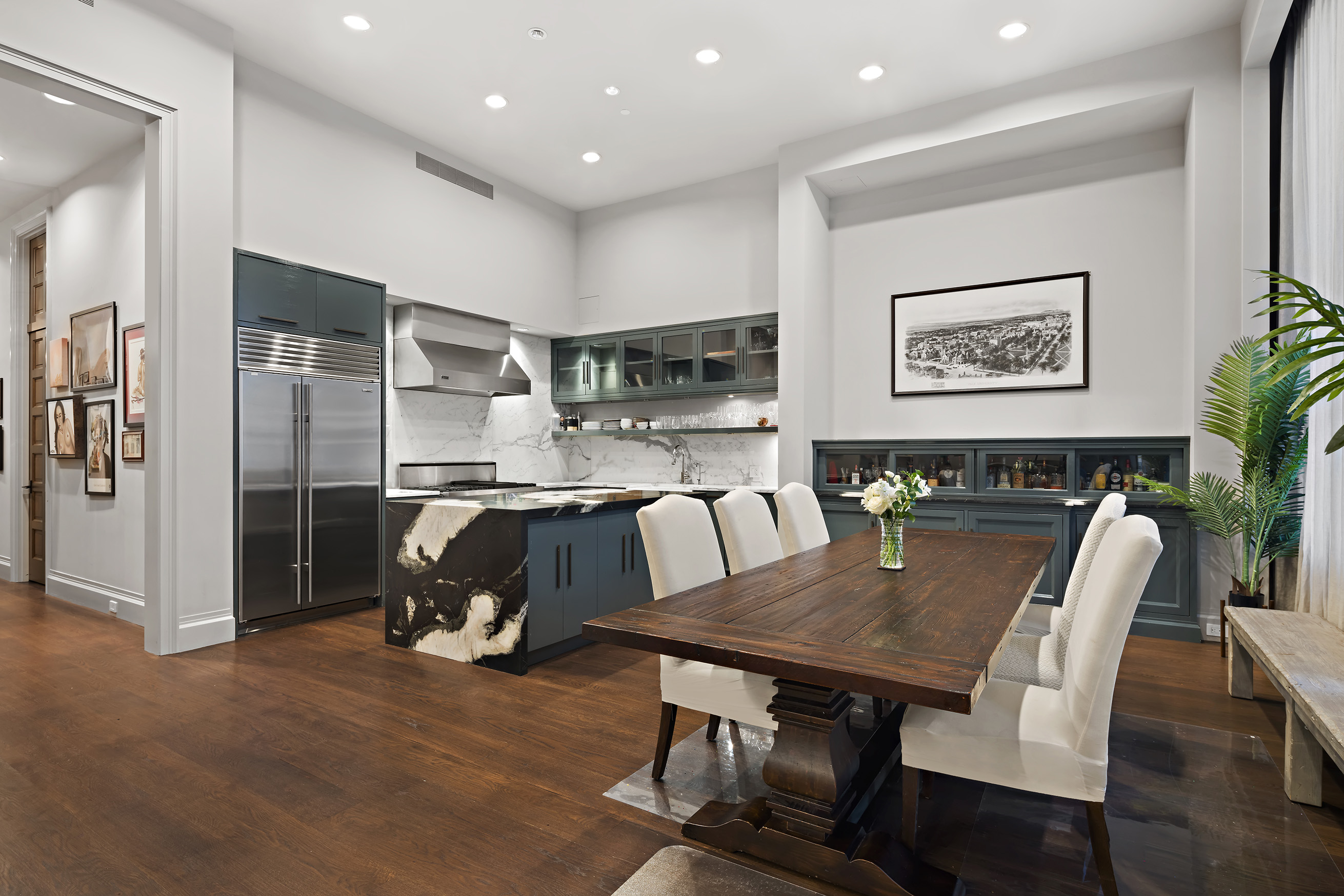 114 Liberty Street, Unit 2A Manhattan, NY 10006 - Photo 5 of 17 a view of a dining room with furniture