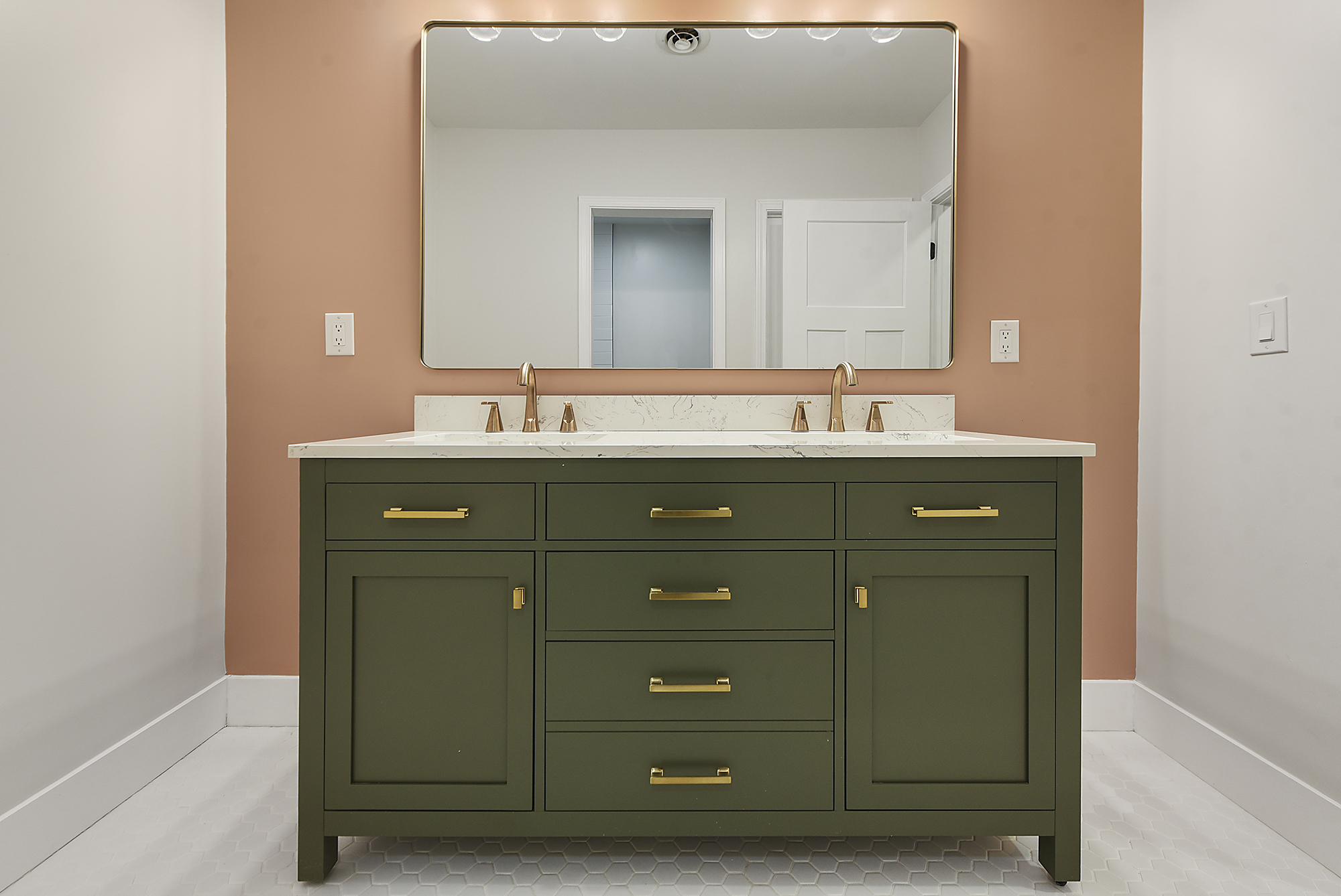 5412 Carnegie Street Pittsburgh, PA 15201 - Photo 30 of 55 a bathroom with a sink and a mirror