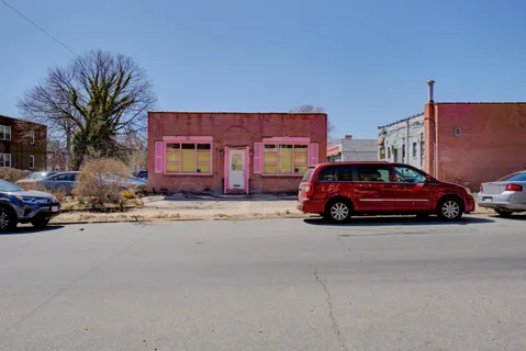 a front view of a house