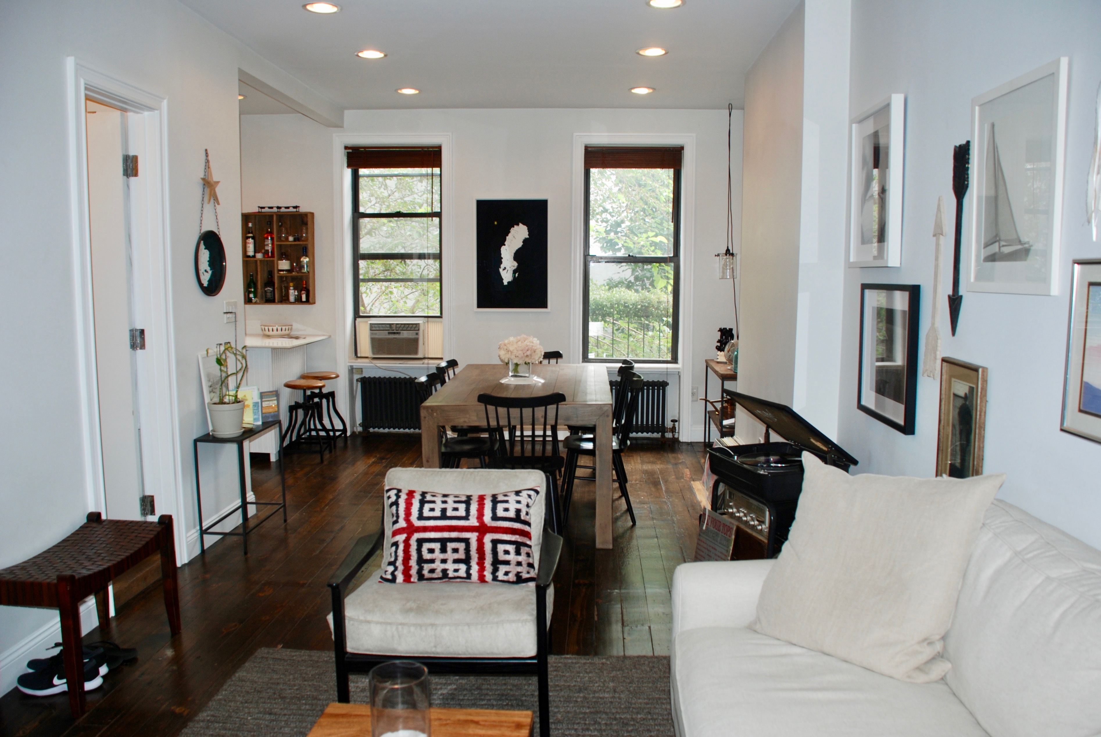 511 Clinton Street, Unit 3 Brooklyn, NY 11231 - Photo 5 of 12 a living room with furniture and a flat screen tv