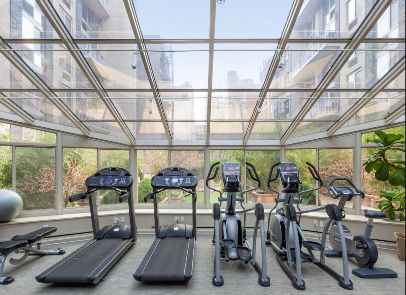 505 West 47th Street, Unit 1DS Manhattan, NY 10036 - Photo 6 of 8 a view of a room with gym equipment
