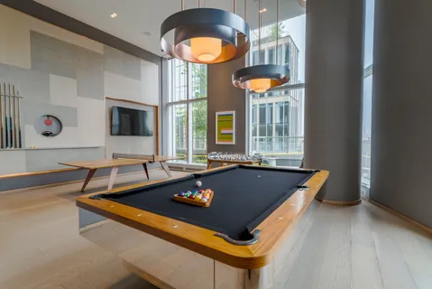 a room with furniture and window