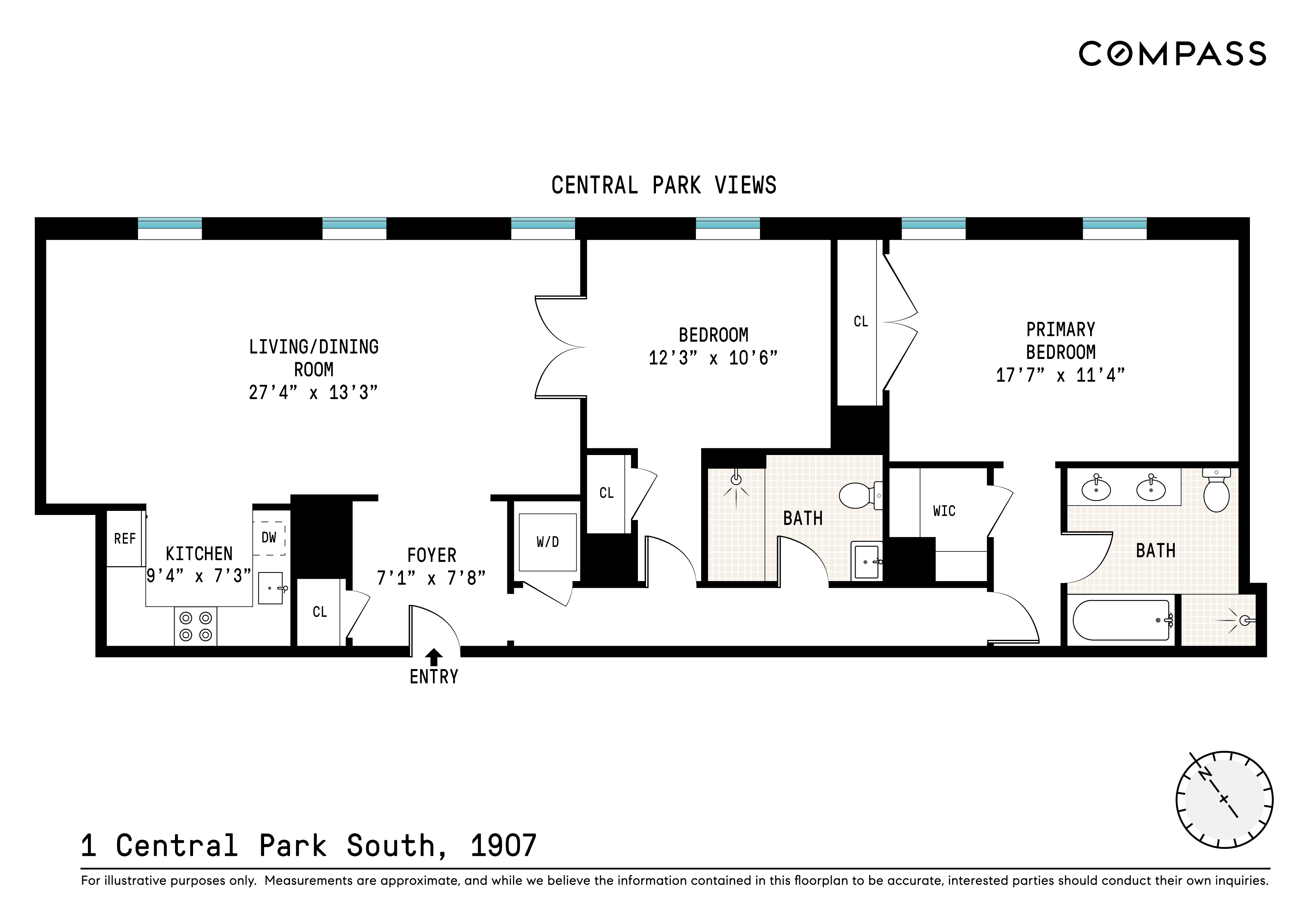 1 Central Park South, Unit 1907 Manhattan, NY 10019 - Photo 16 of 16