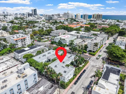 a table and chairs in a patio