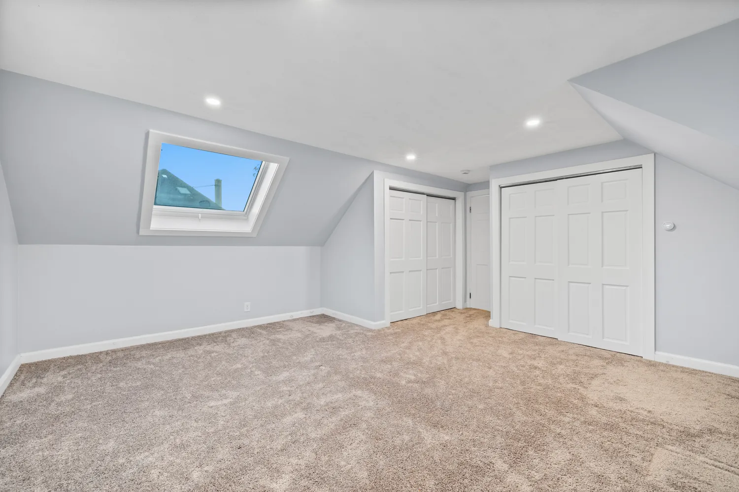 a view of an empty room