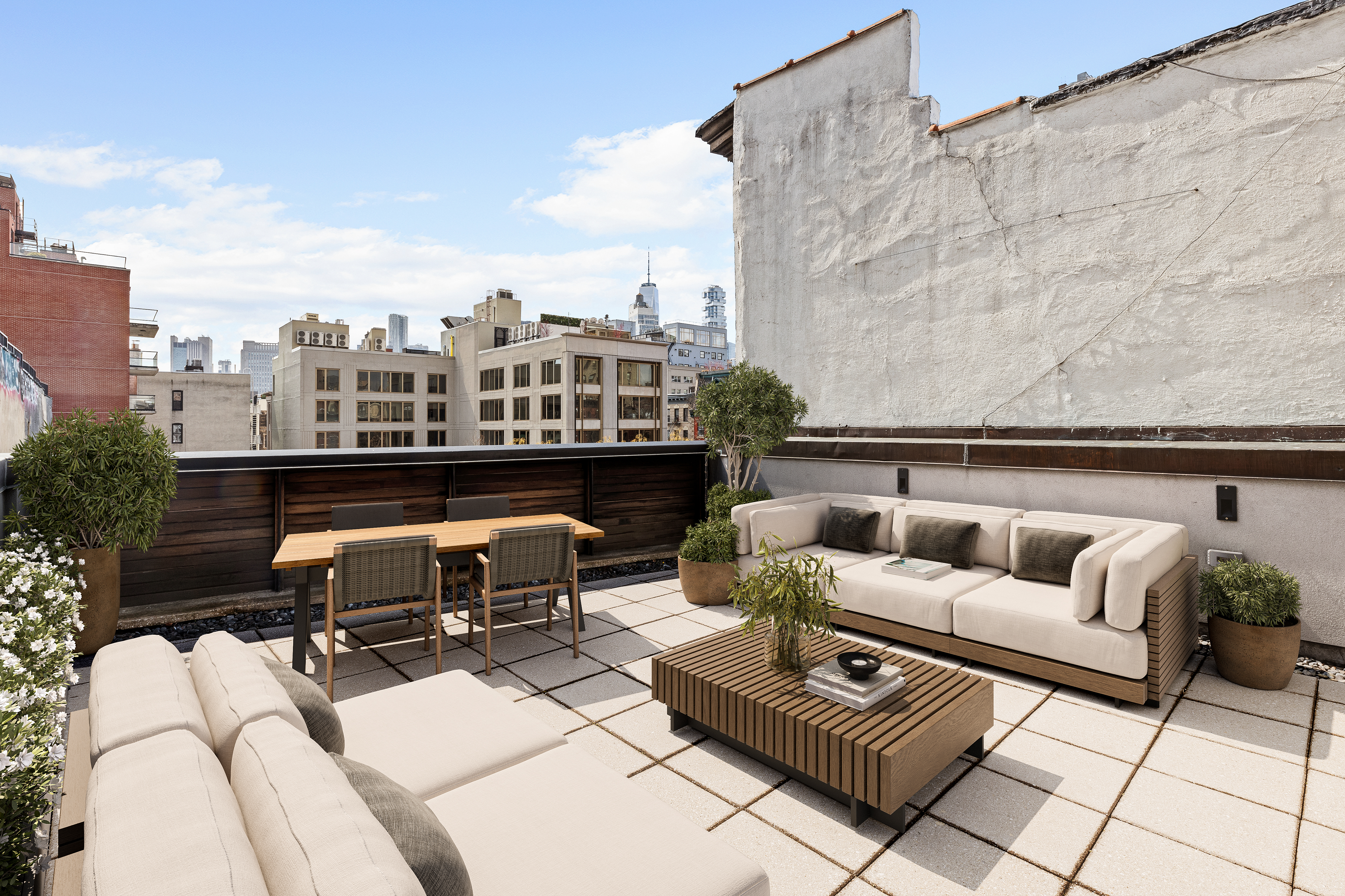 35 Spring Street Manhattan, NY 10012 - Photo 5 of 14 a view of a terrace with furniture