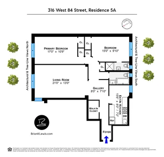 $1,395,000 | 316 West 84th Street, Unit 5A | Upper West Side