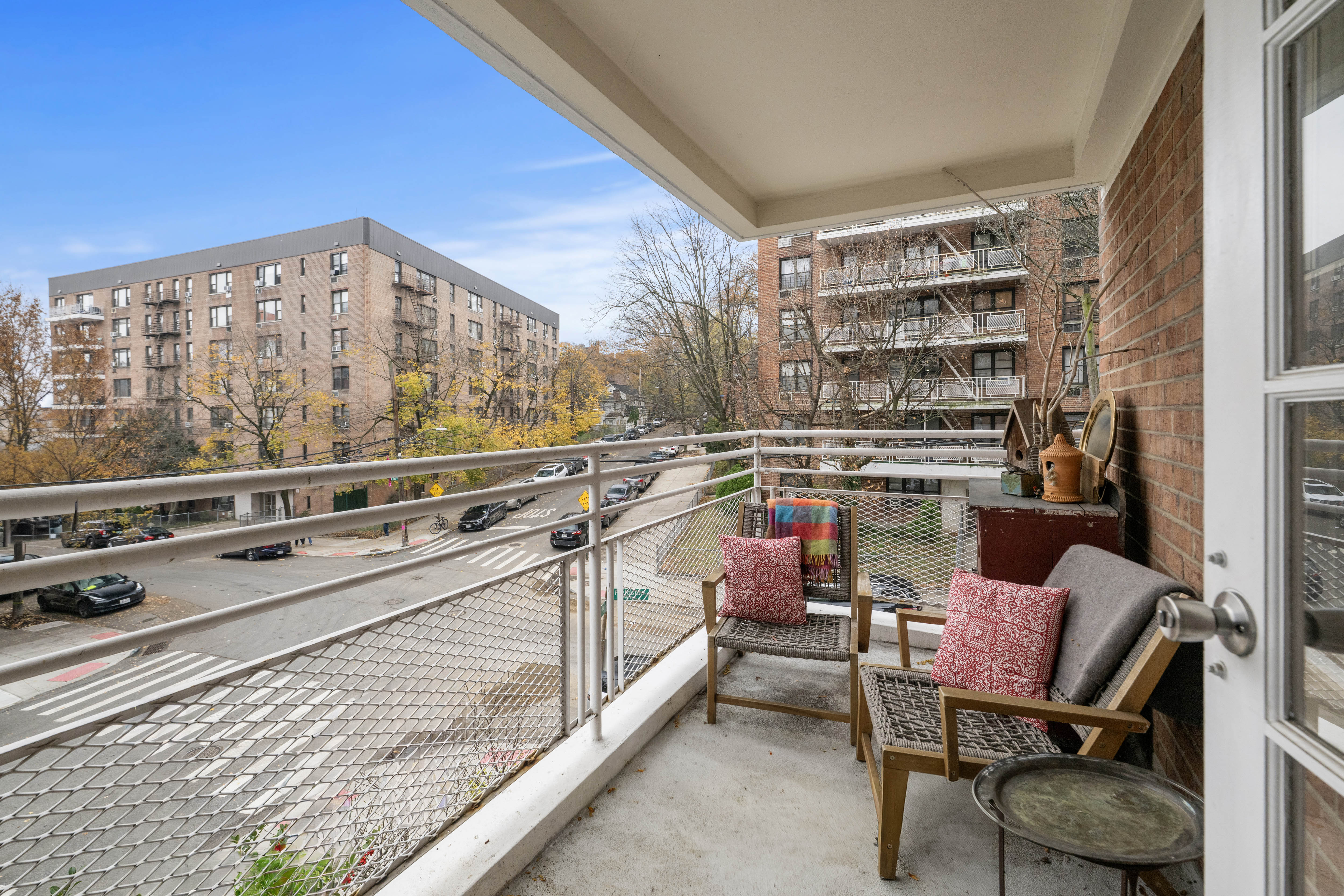 255 Fieldston Terrace, Unit 2L Bronx, NY 10471 - Photo 13 of 14 a view of a balcony with chairs