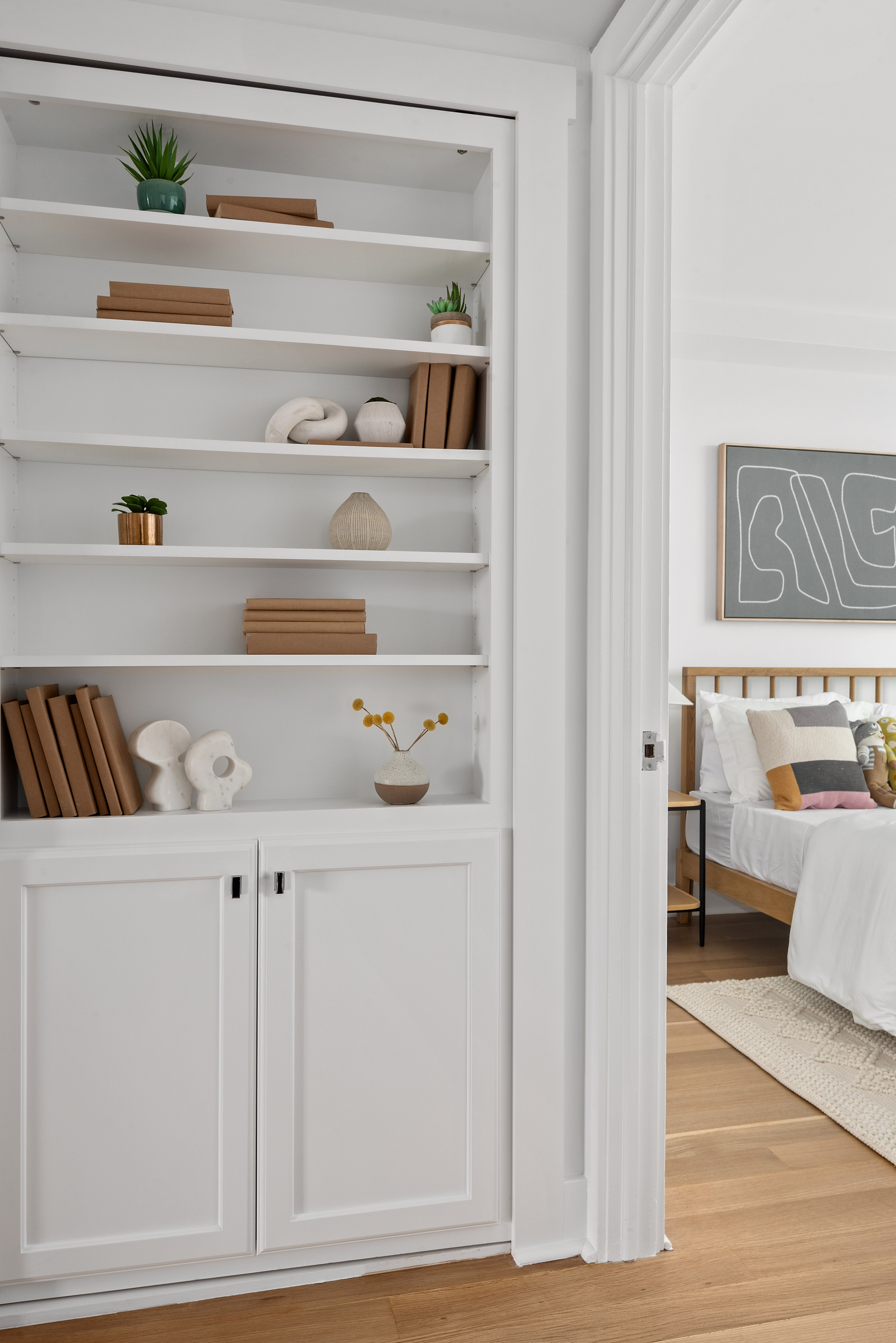 460 Manhattan Avenue, Unit PHB Brooklyn, NY 11222 - Photo 11 of 16 a view of kitchen and closet with wooden floor