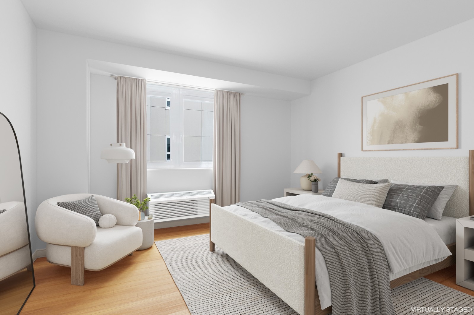 145 Park Place, Unit 4E Brooklyn, NY 11217 - Photo 6 of 15 a bedroom with a bed and a couch