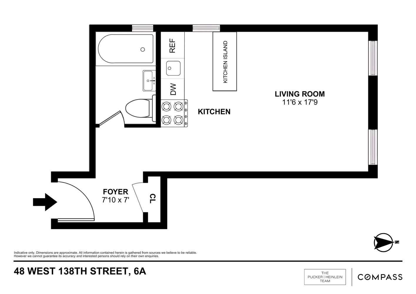 $340,000 | 48 West 138th Street, Unit 6A | Central Harlem
