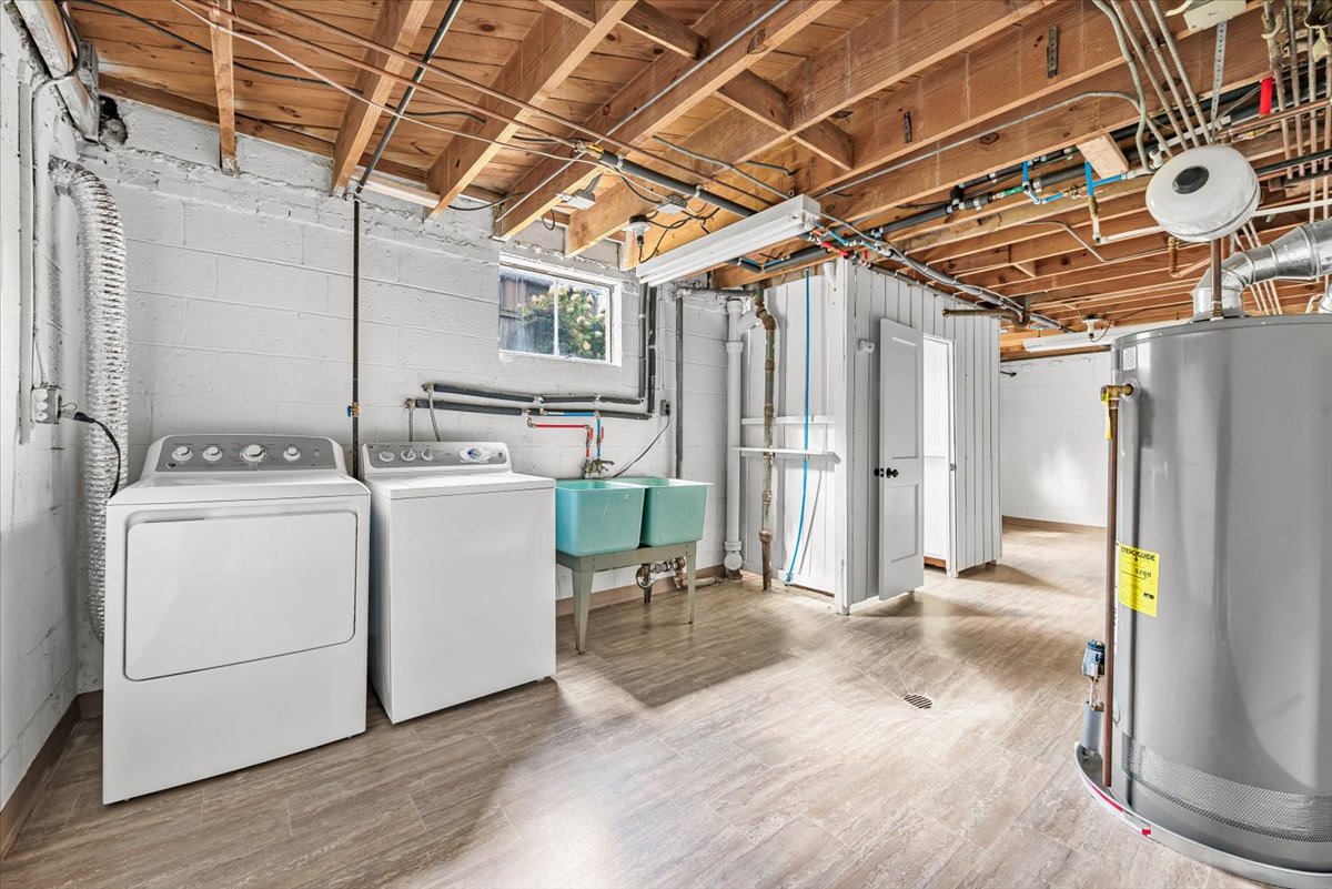 1902 Rookwood Road Silver Spring, MD 20910 - Photo 31 of 36 a view of a storage & utility room with washer and dryer