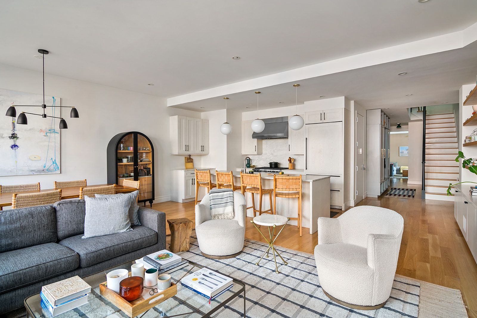 110 President Street, Unit 2 Brooklyn, NY 11231 - Photo 3 of 15 a living room with furniture a rug and white walls