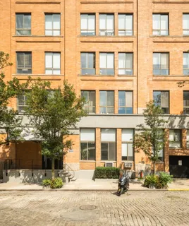 a front view of a building