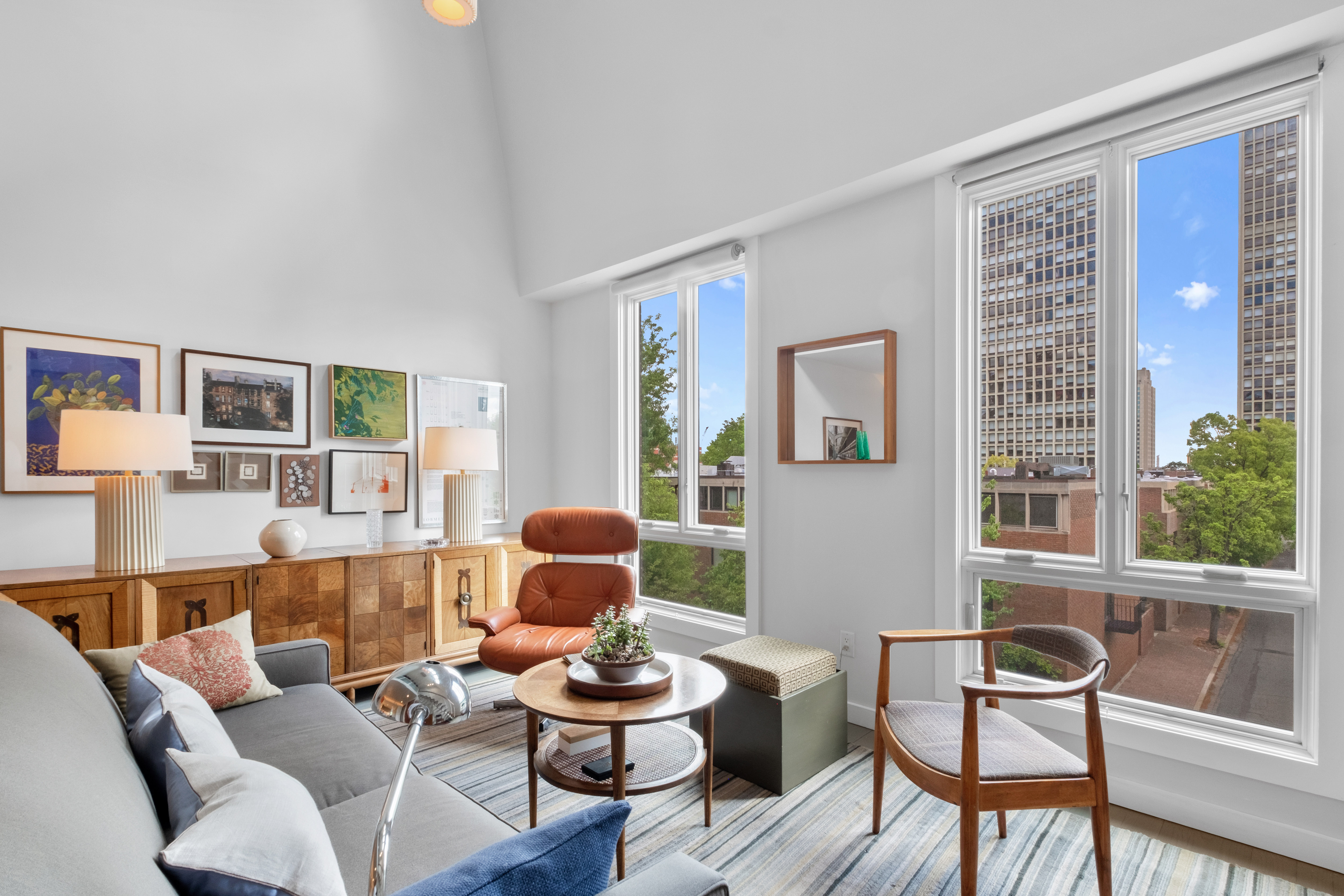 256 1/2 South 3rd Street Philadelphia, PA 19106 - Photo 8 of 73 a living room with furniture and wooden floor