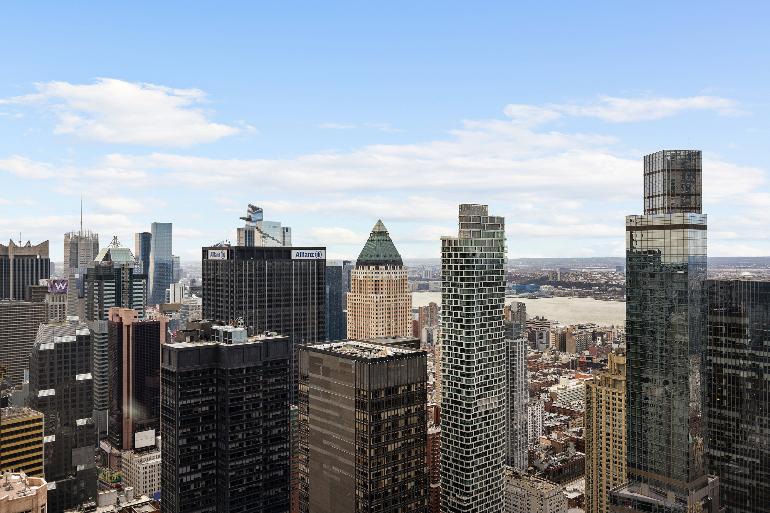 150 West 56th Street, Unit 6204 Manhattan, NY 10019 - Photo 3 of 15 a view of a city with tall buildings