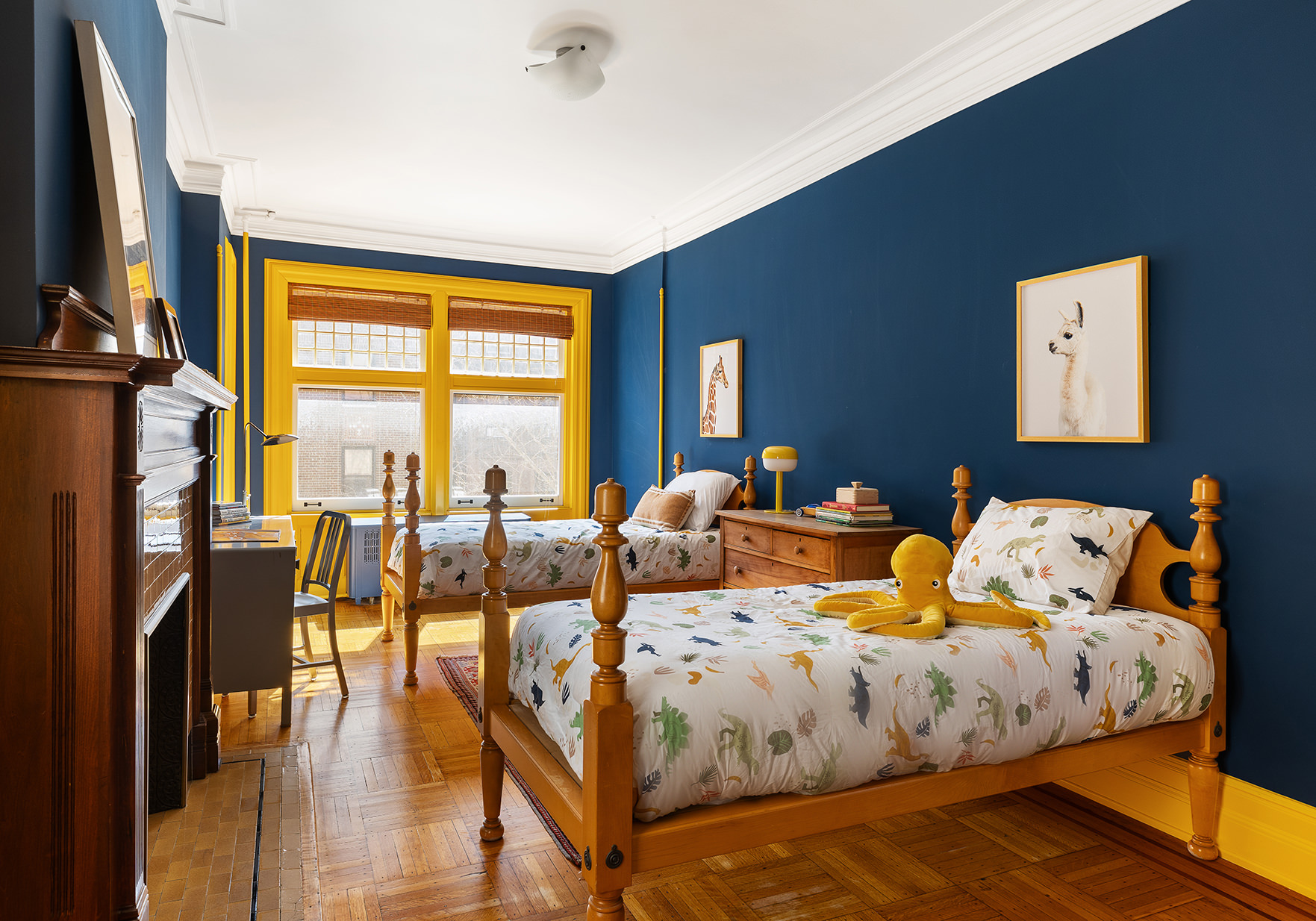 323 Garfield Place Brooklyn, NY 11215 - Photo 8 of 14 a bedroom with two beds and a large window