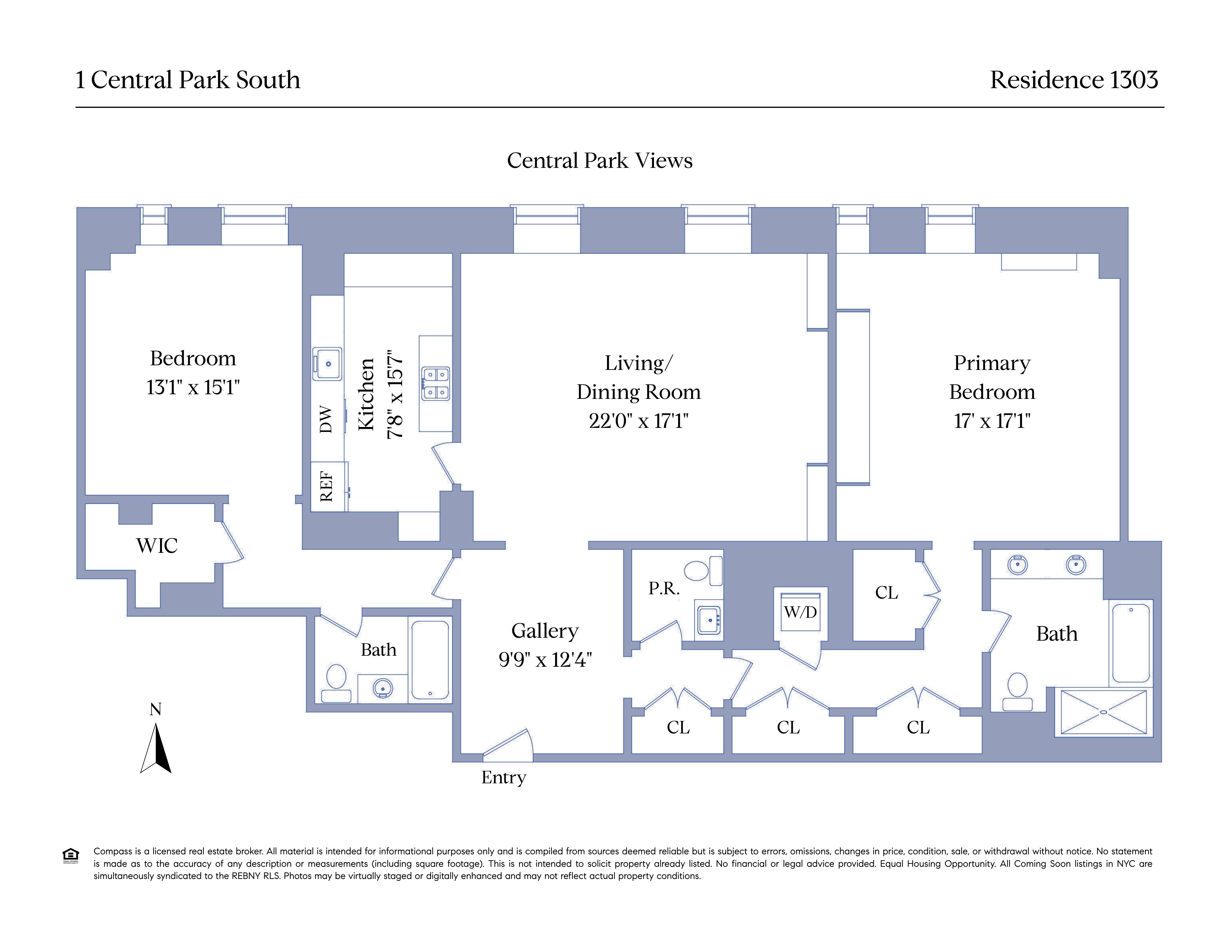 1 Central Park South, Unit 1303 Manhattan, NY 10019 - Photo 13 of 13