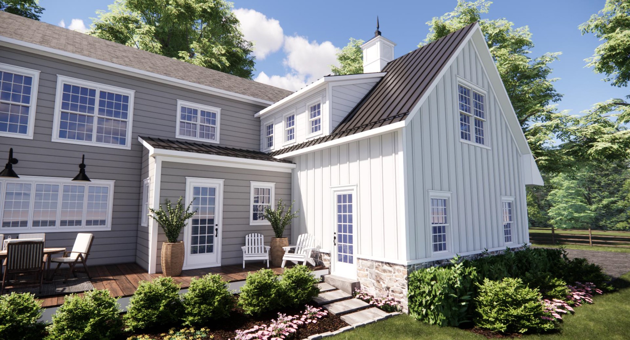 321 Lurgan Road New Hope, PA 18938 - Photo 13 of 30 a view of a house with a yard and potted plants