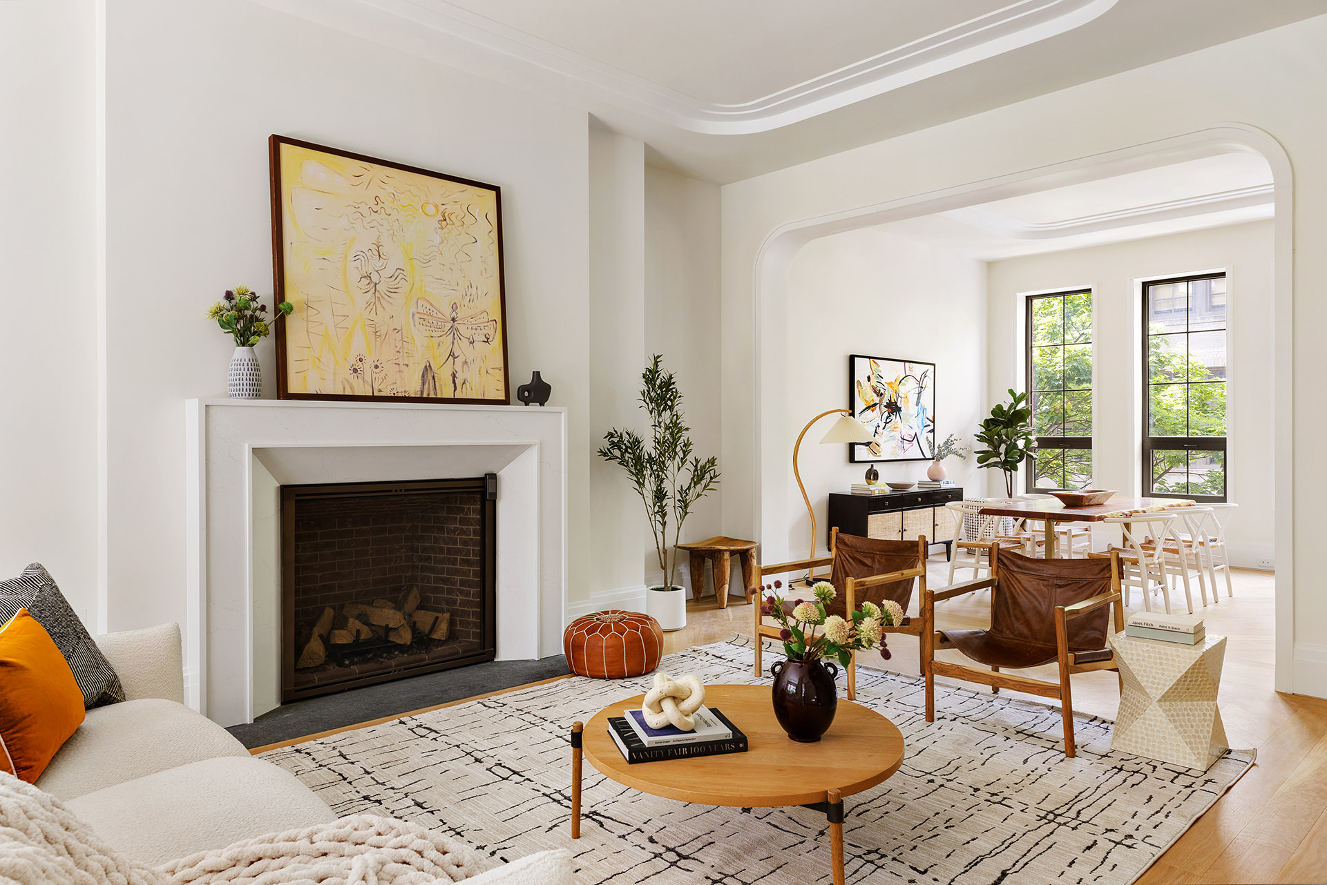 533 Pacific Street, Unit TH537 Brooklyn, NY 11217 - Photo 2 of 25 a living room with furniture and a fireplace