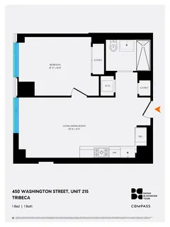 $1,490,000 | 450 Washington Street, Unit 215 | TriBeCa