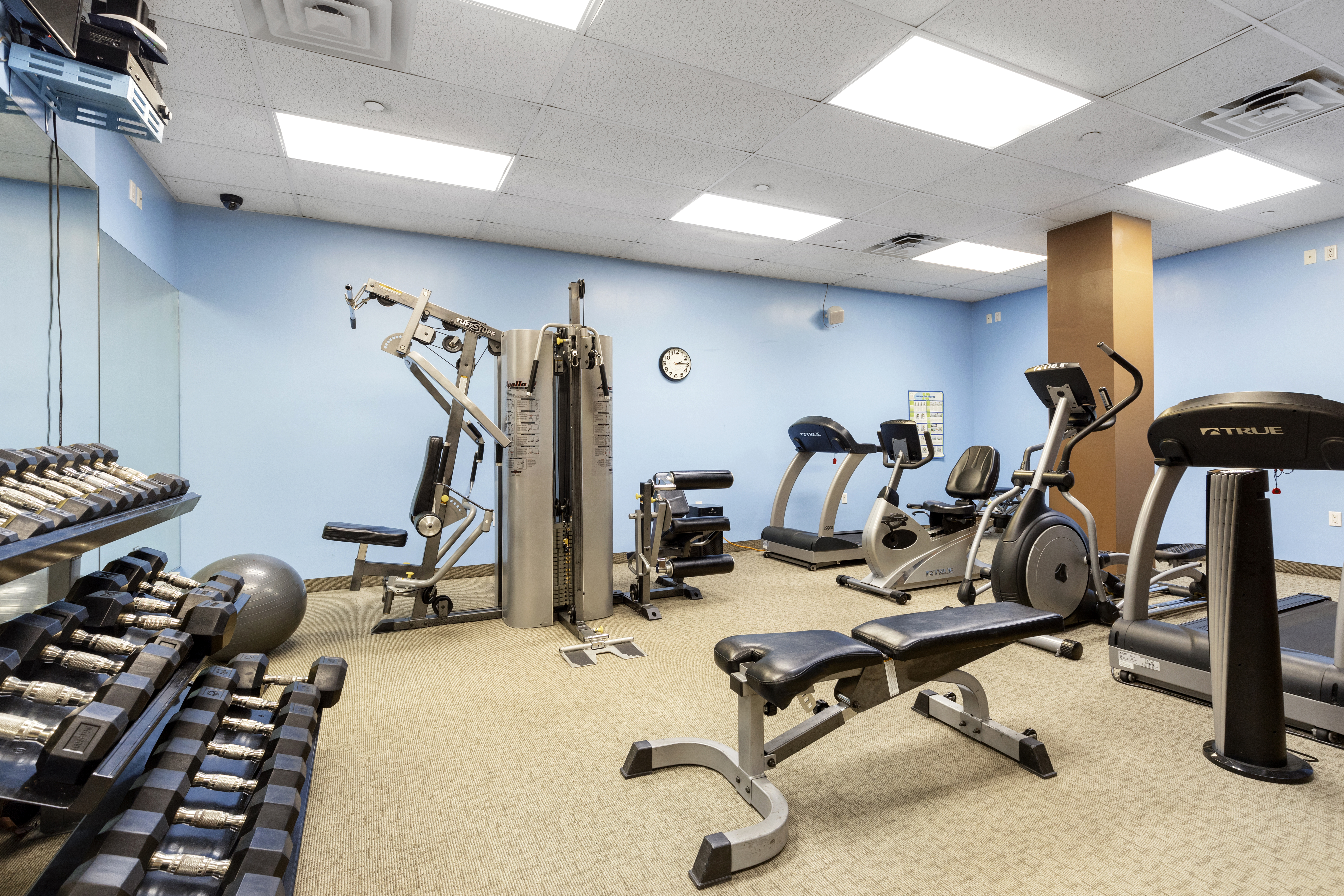 313 West 119th Street, Unit PHE Manhattan, NY 10027 - Photo 14 of 19 a view of a room with gym equipment