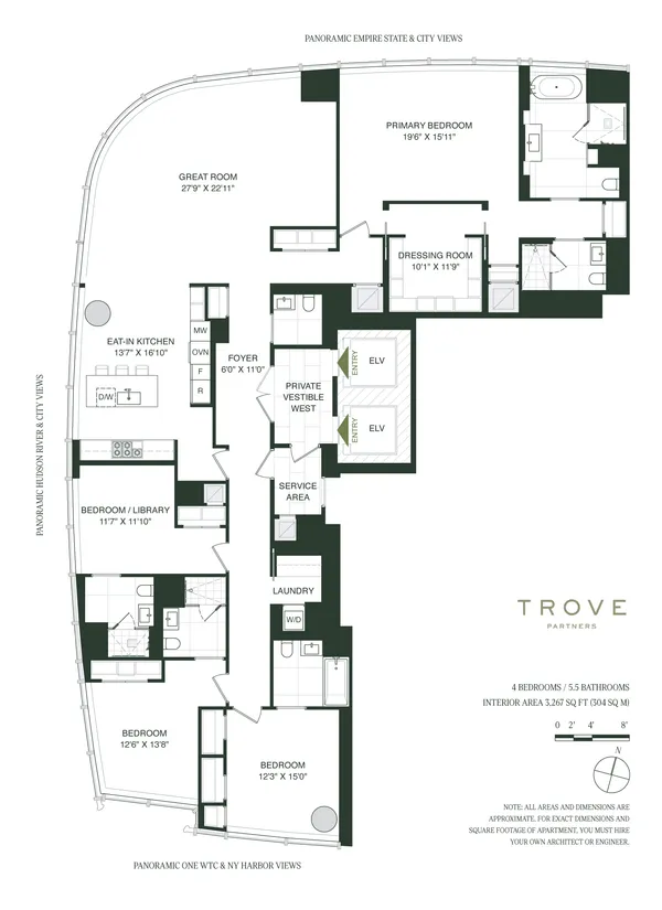 $13,250,000 | 111 Murray Street, Unit 49W | TriBeCa