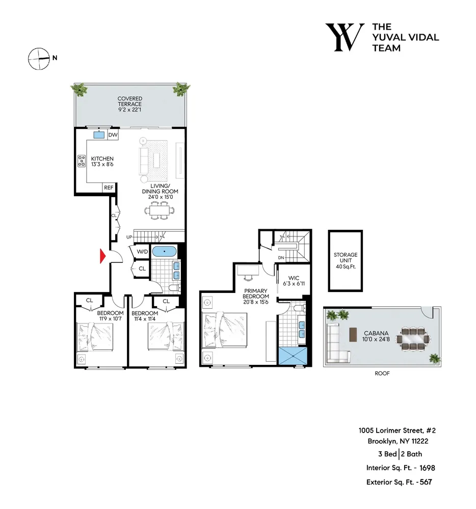 $14,500 | 1005 Lorimer Street, Unit 2A | Greenpoint