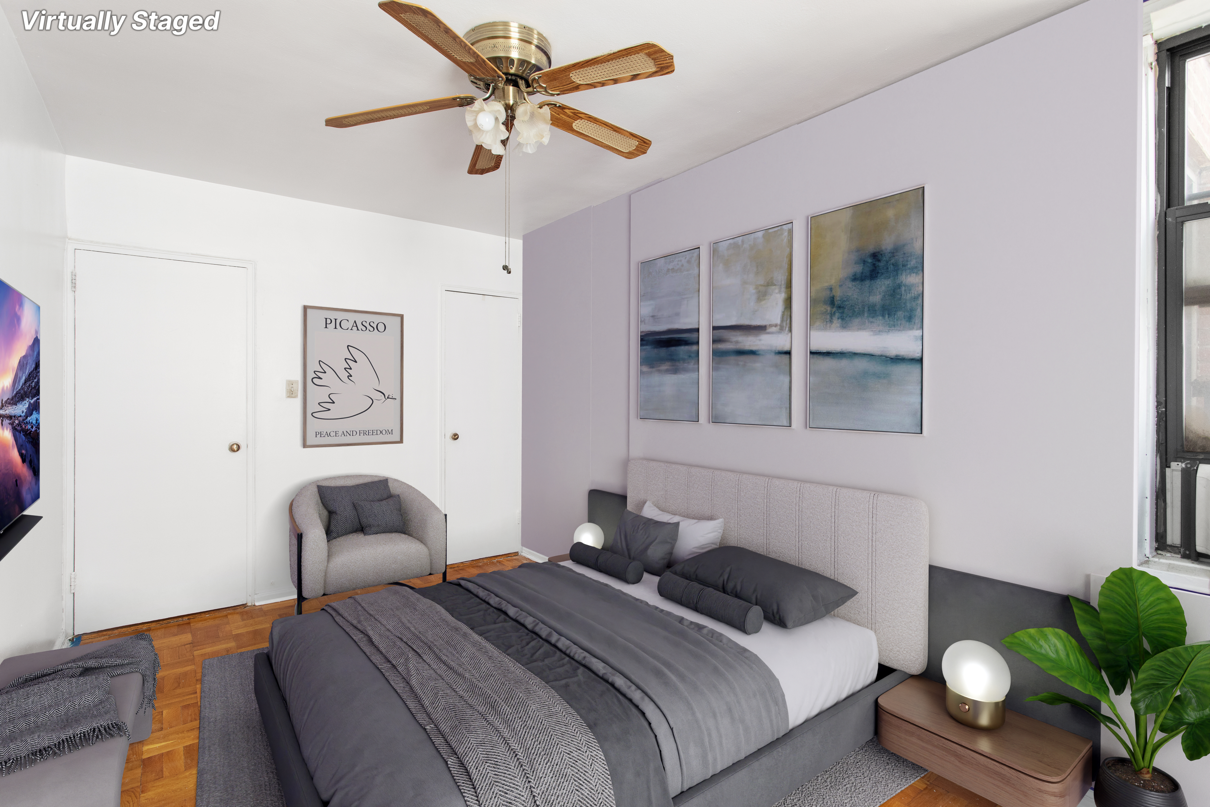 345 Webster Avenue, Unit 1U Brooklyn, NY 11230 - Photo 6 of 10 a bedroom with bed and window