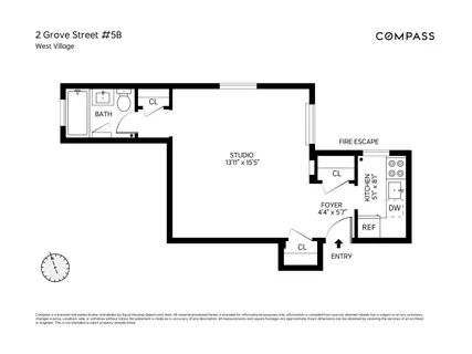 $665,000 | 2 Grove Street, Unit 5B | West Village