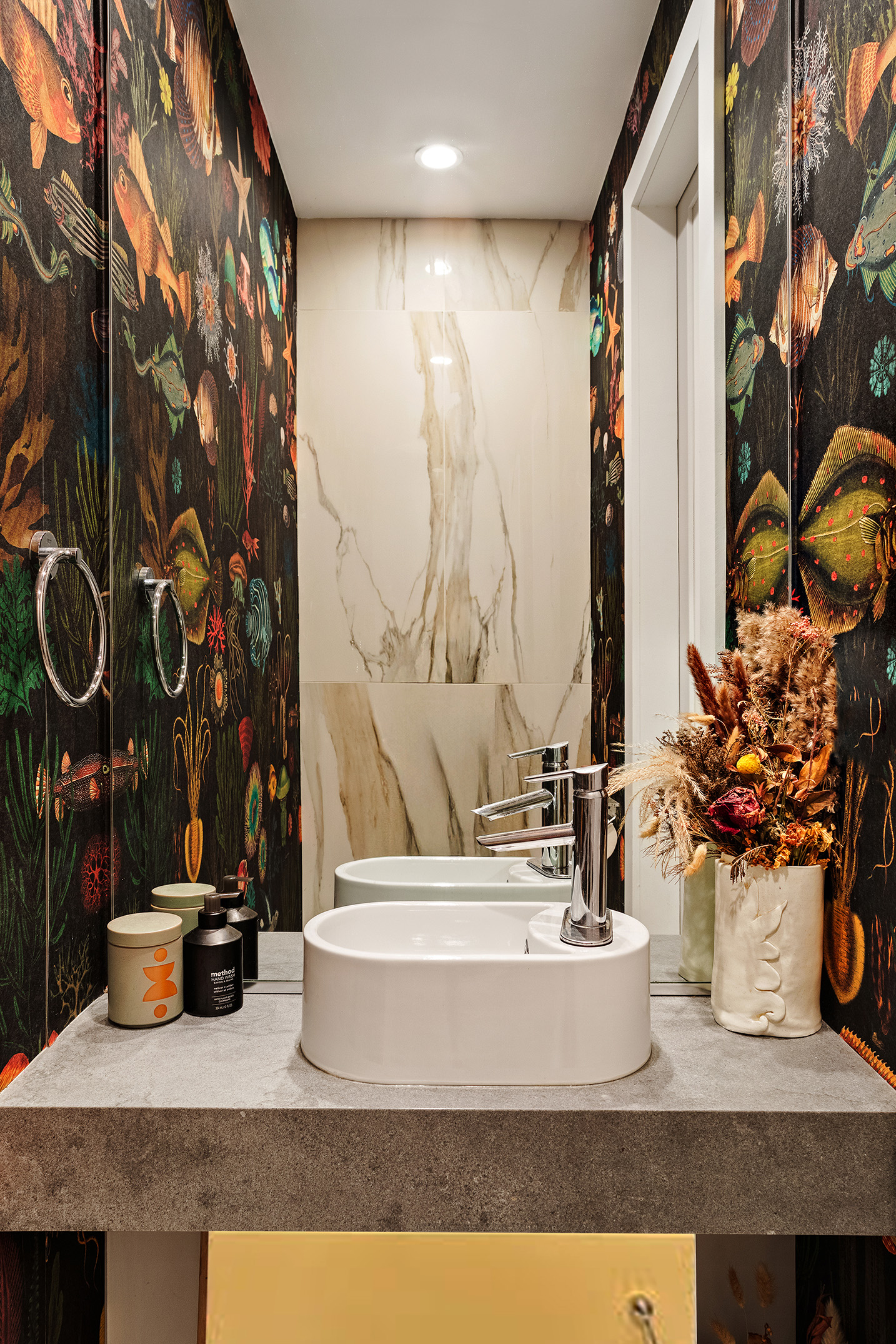 197 Madison Street Brooklyn, NY 11216 - Photo 6 of 19 a view of a sink with potted plants