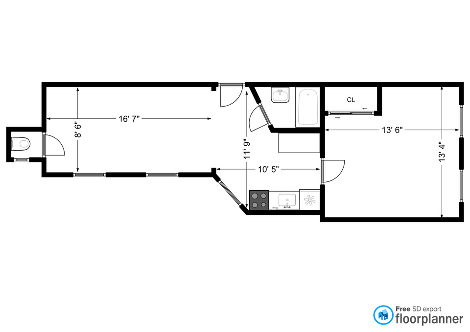 306 East 11th Street, Unit 5B Manhattan, NY 10003 - Photo 8 of 8 a picture of a black and white photo