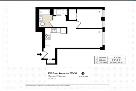 $499,000 | 2518 Ocean Avenue, Unit 303 | Homecrest
