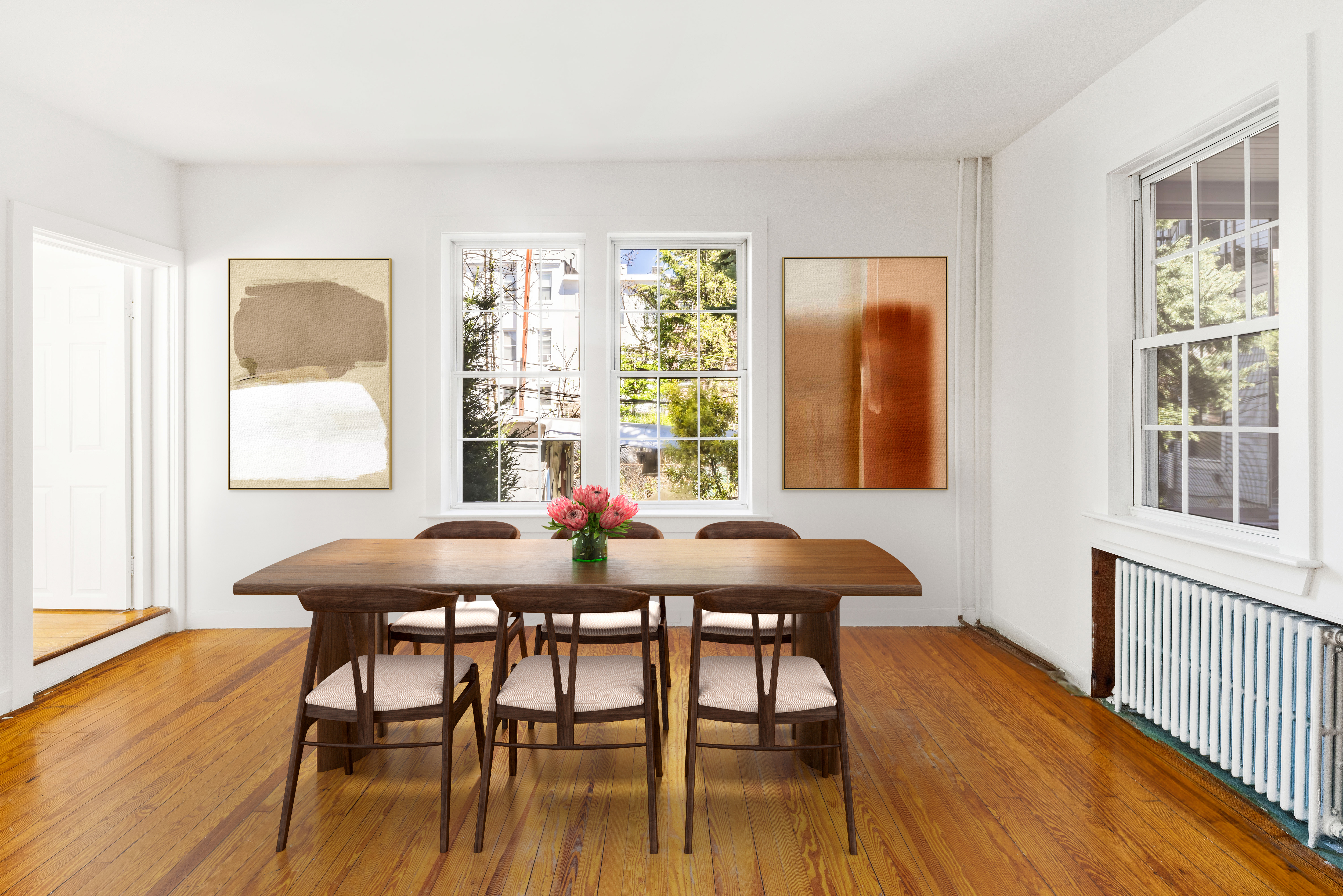61 Norman Avenue Brooklyn, NY 11222 - Photo 7 of 22 a view of a dining room with furniture and wooden floor