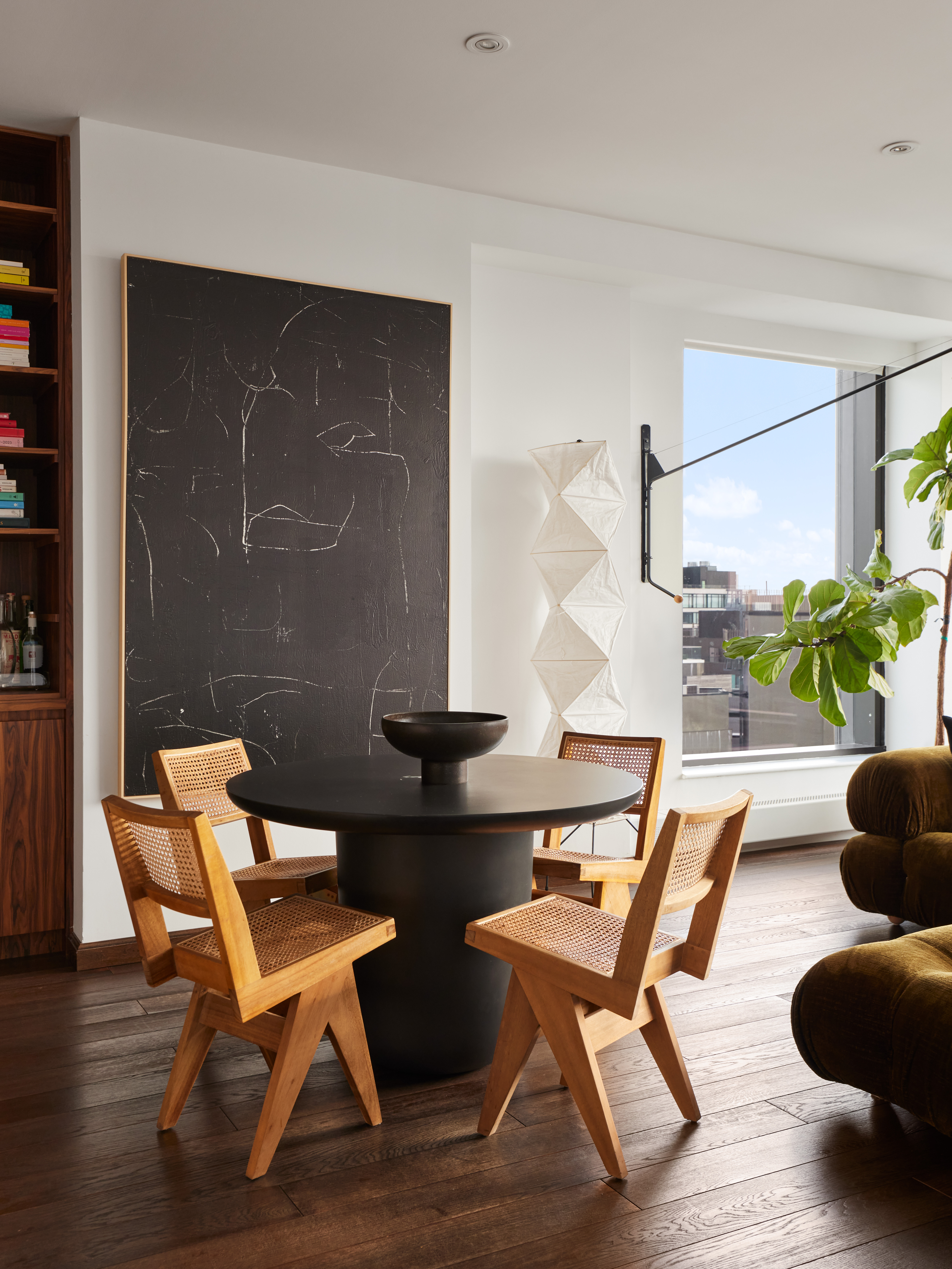 505 Greenwich Street, Unit 14A Manhattan, NY 10013 - Photo 4 of 20 a dining room with furniture and wooden floor