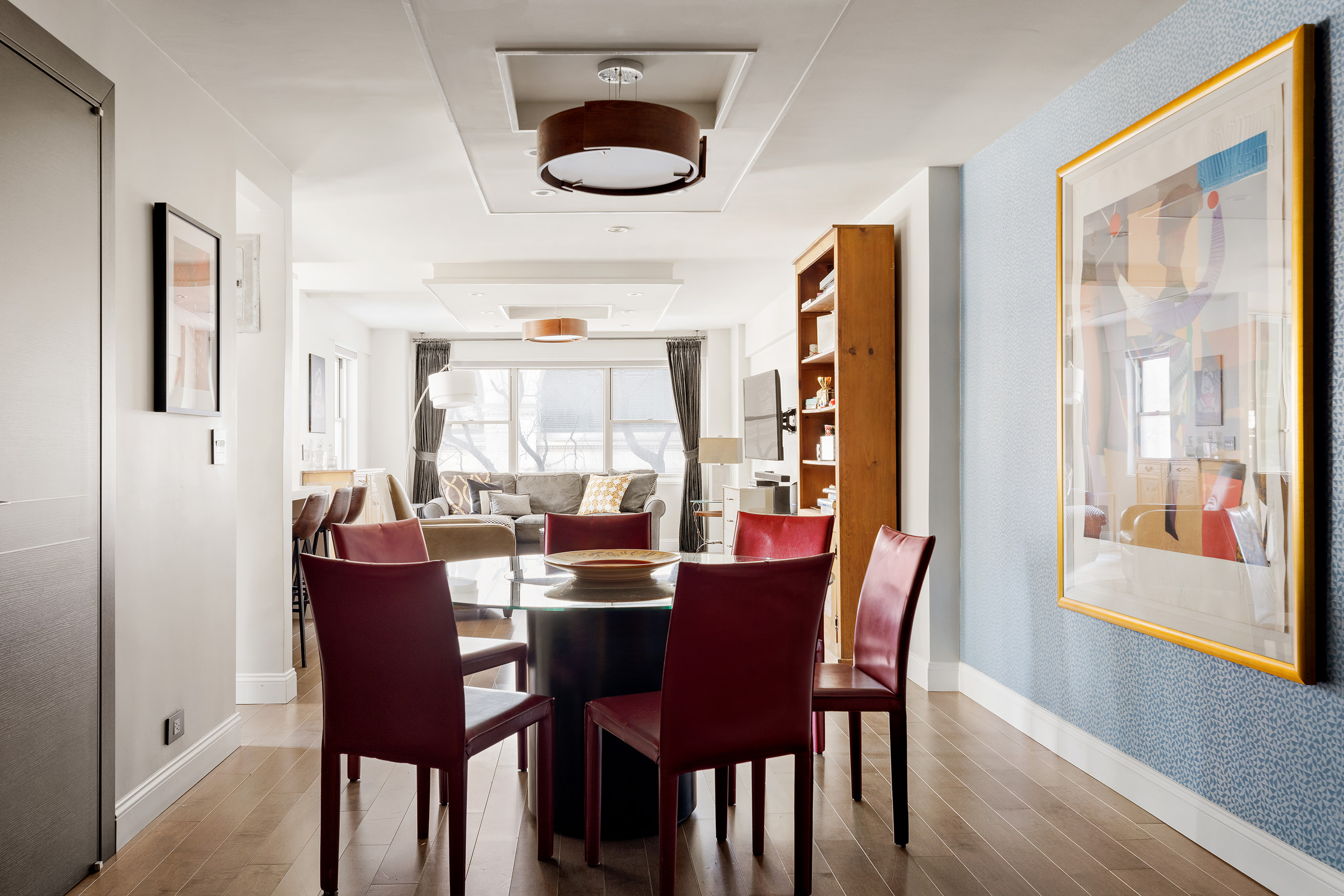70 East 10th Street, Unit 3B Manhattan, NY 10003 - Photo 5 of 11 a dining room with furniture and window