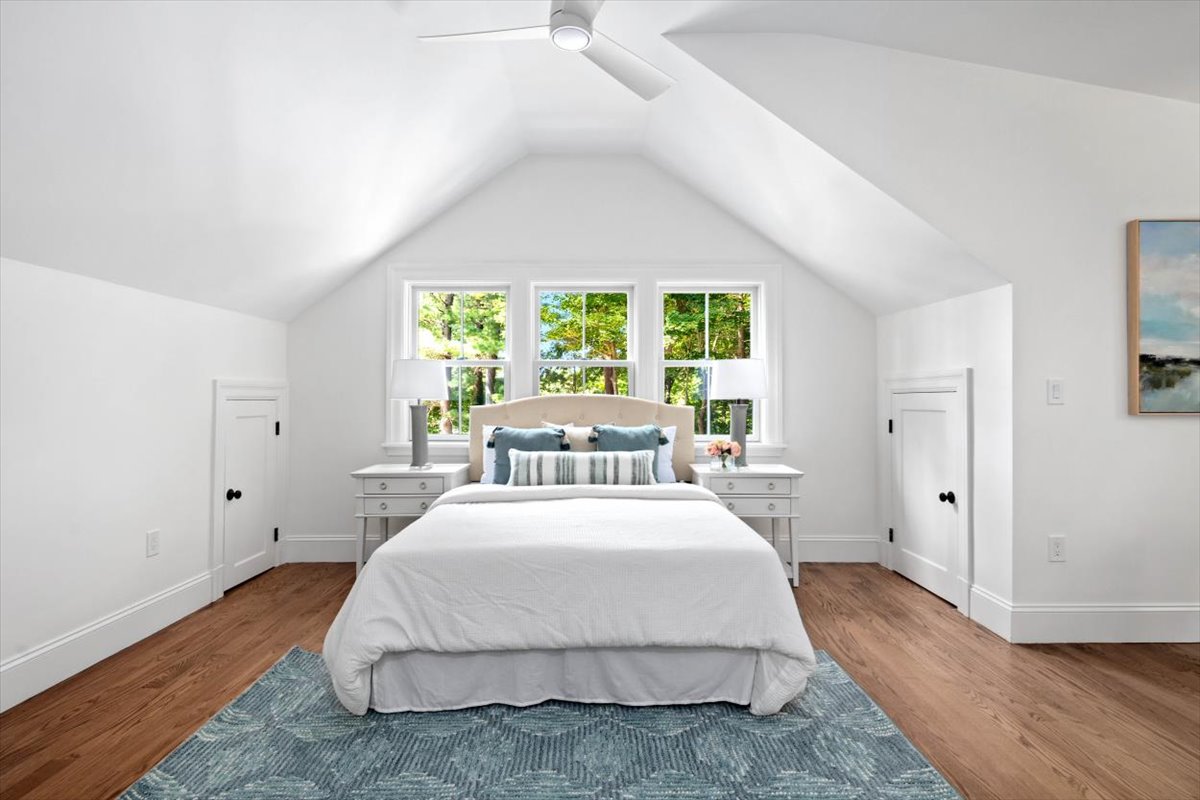 49 Garrison Road Hingham, MA 02043 - Photo 16 of 30 a bedroom with a bed and a large window