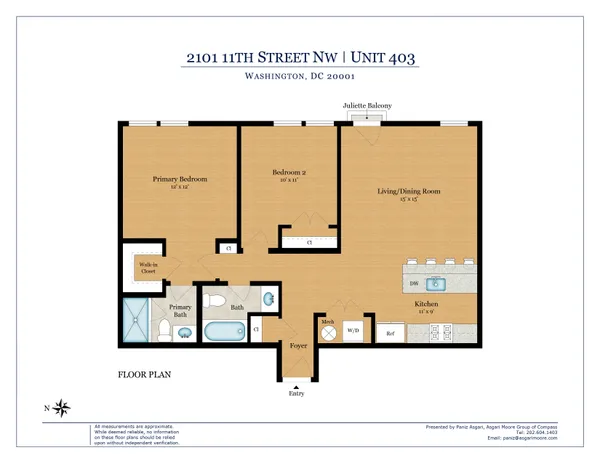 $725,000 | 2101 11th Street Northwest, Unit 403, Washington, DC 20001
