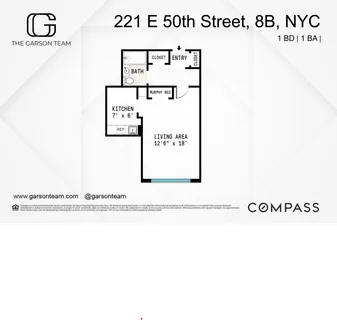 $325,000 | 221 East 50th Street, Unit 8B | Midtown East