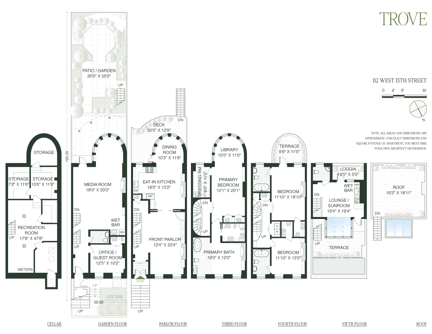 112 West 13th Street Manhattan, NY 10011 - Photo 46 of 46 a picture of a floor plan