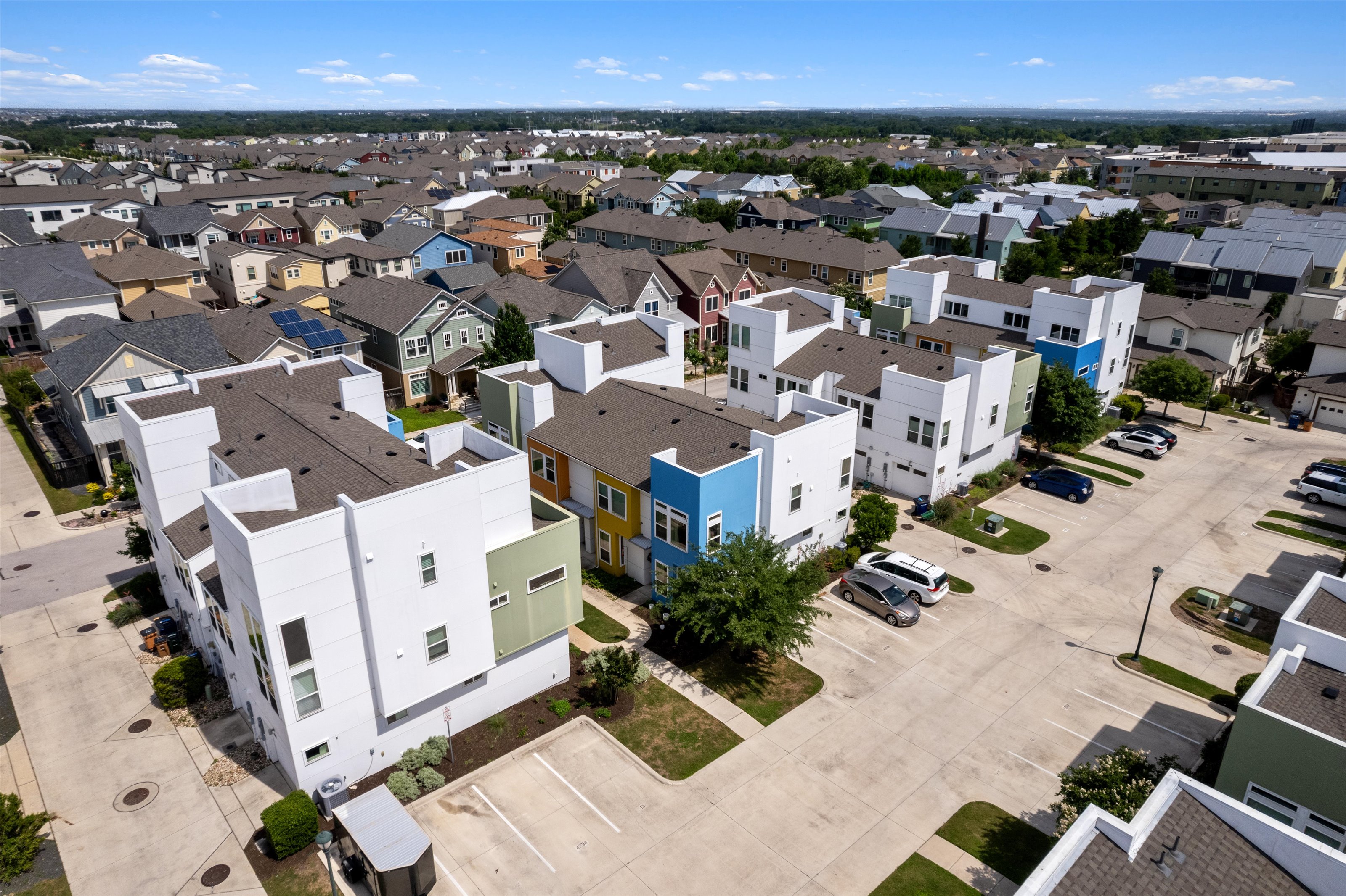 4330 Olenick Street Austin, TX 78723 - Photo 8 of 29 an aerial view of residential houses with outdoor space