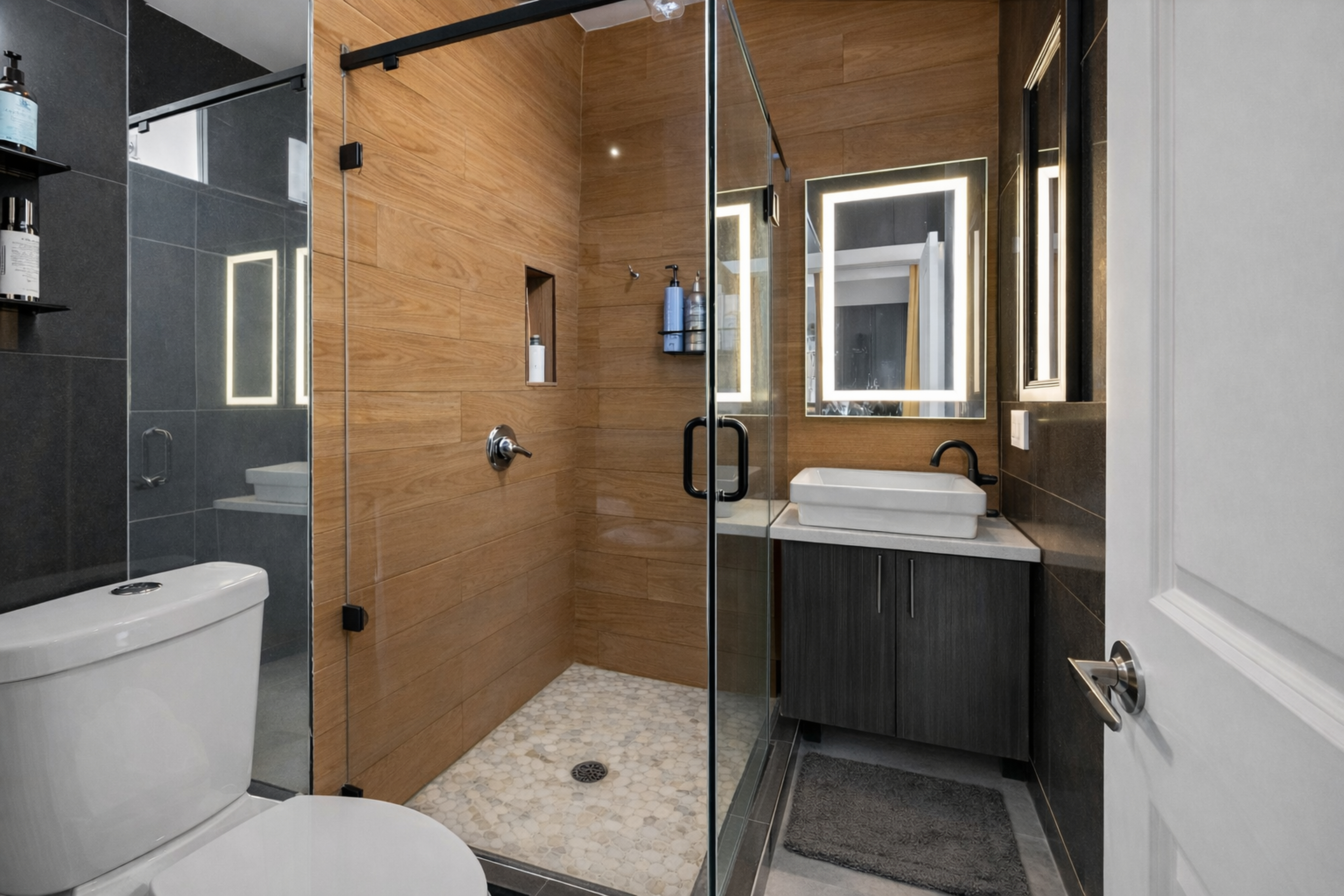 81 Suydam Street, Unit MULTI Brooklyn, NY 11221 - Photo 5 of 11 a bathroom with a sink toilet and shower