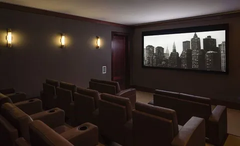 a city view with tall buildings