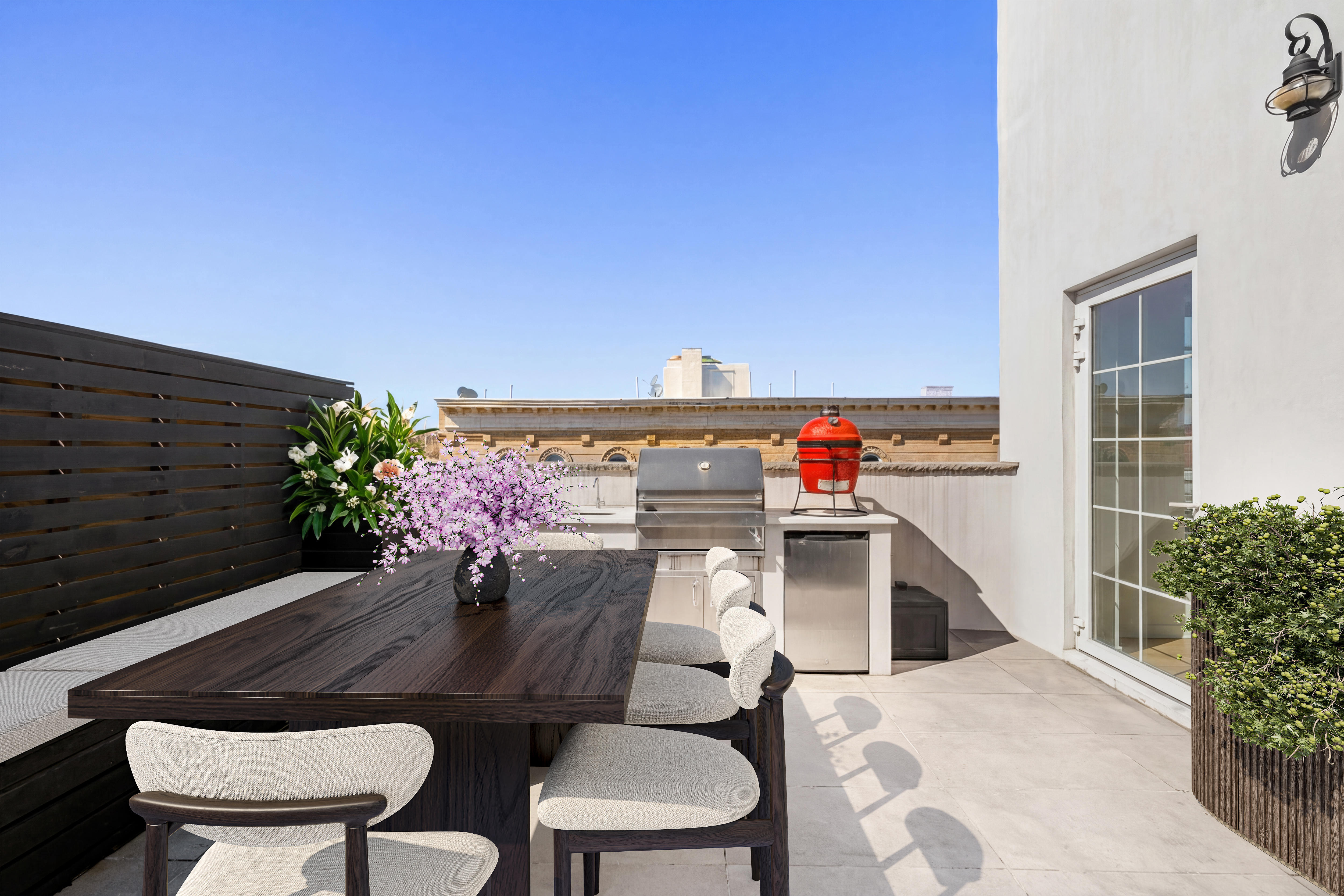 278 Nassau Avenue, Unit 2B Brooklyn, NY 11222 - Photo 11 of 18 a balcony with table and chairs