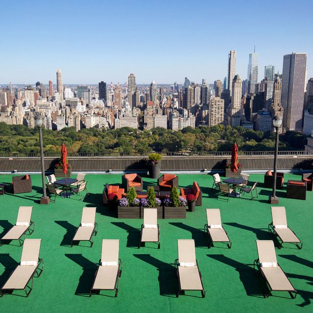 a outdoor view with a sitting space